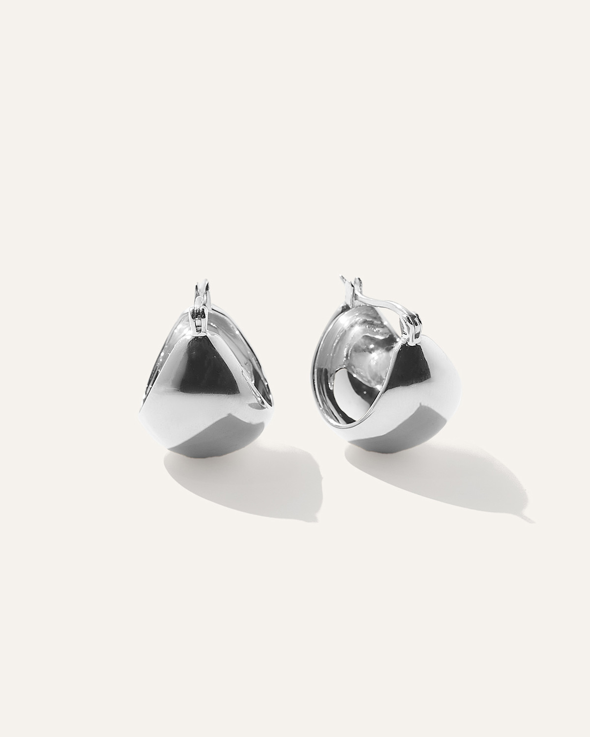 Quince Globe Boho Hoops in Sterling Silver
