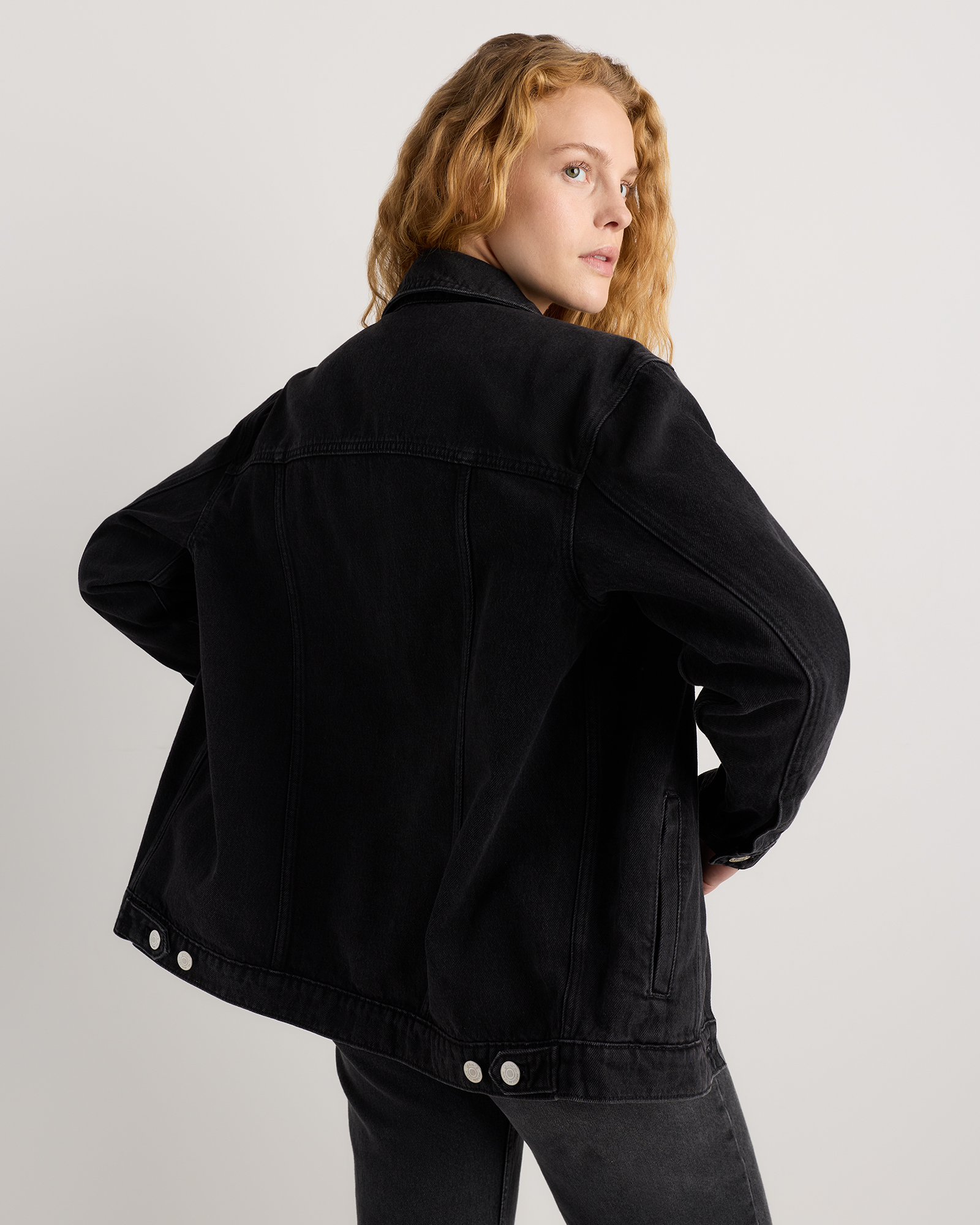 100% Organic Cotton Oversized Denim Jacket