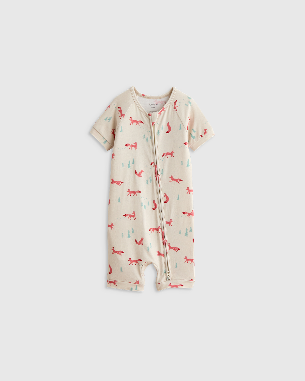 Fox Bamboo Shortie Onesie Pajama
