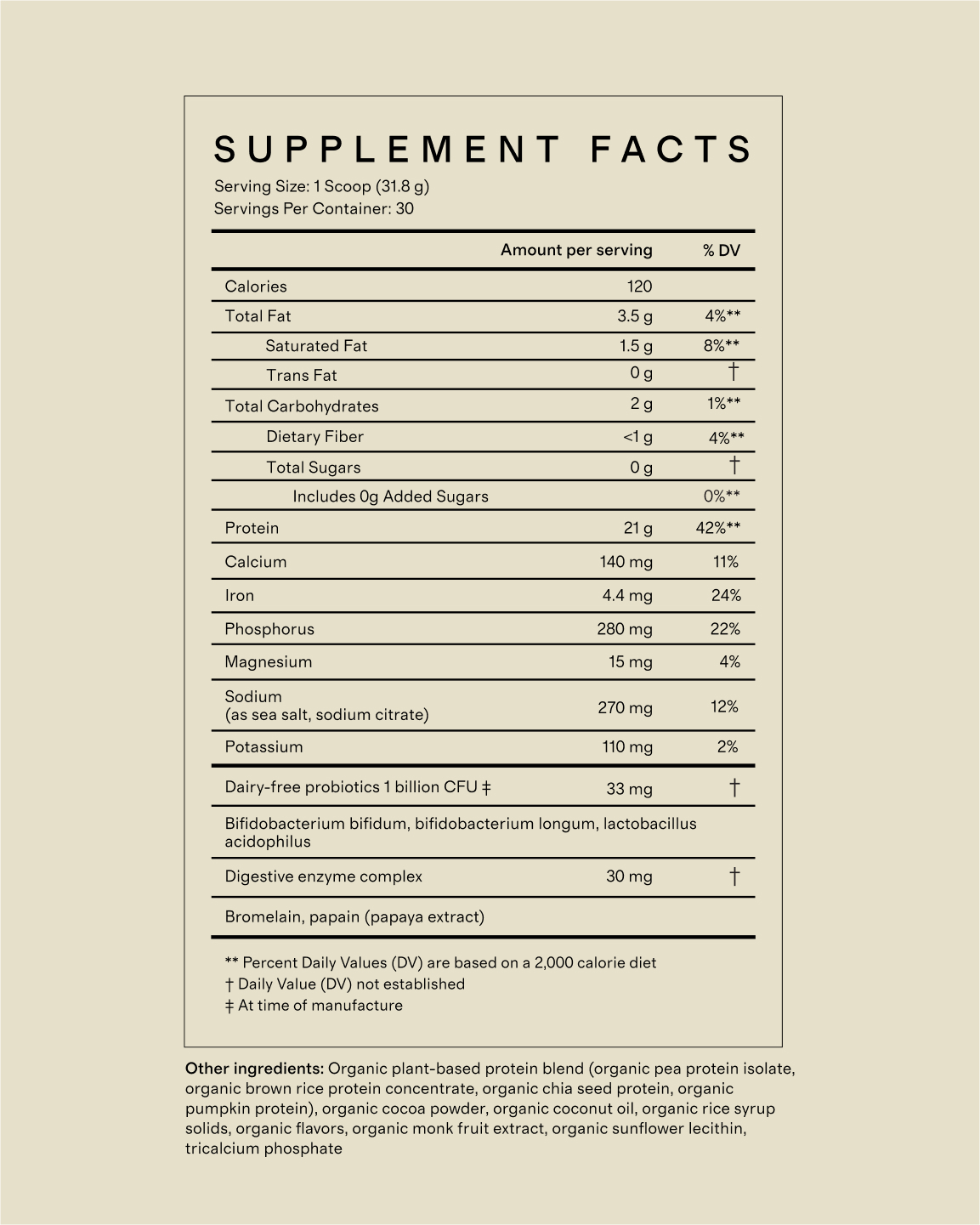 supplement facts