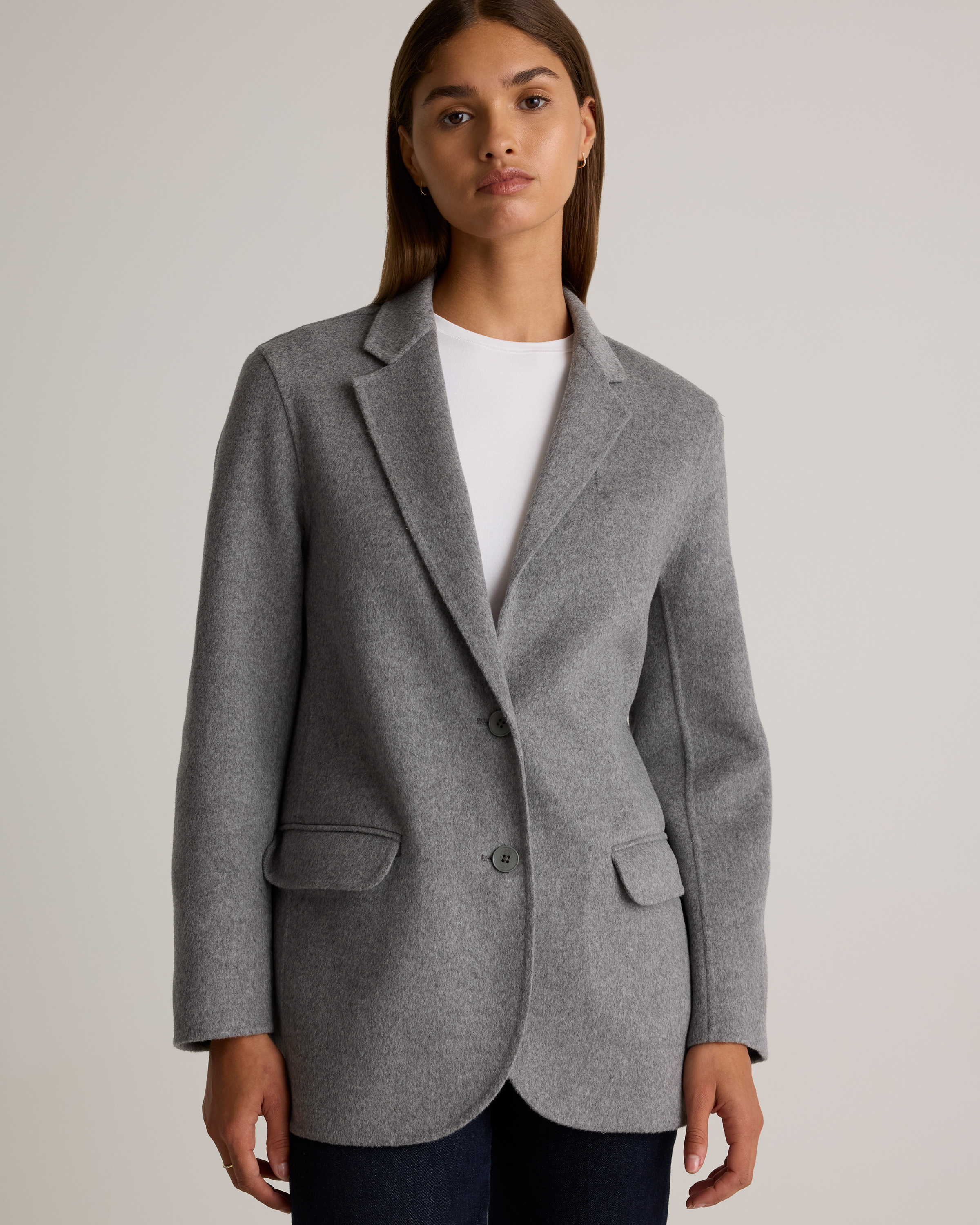 open lace back dress The Oversized Blazer in Wool