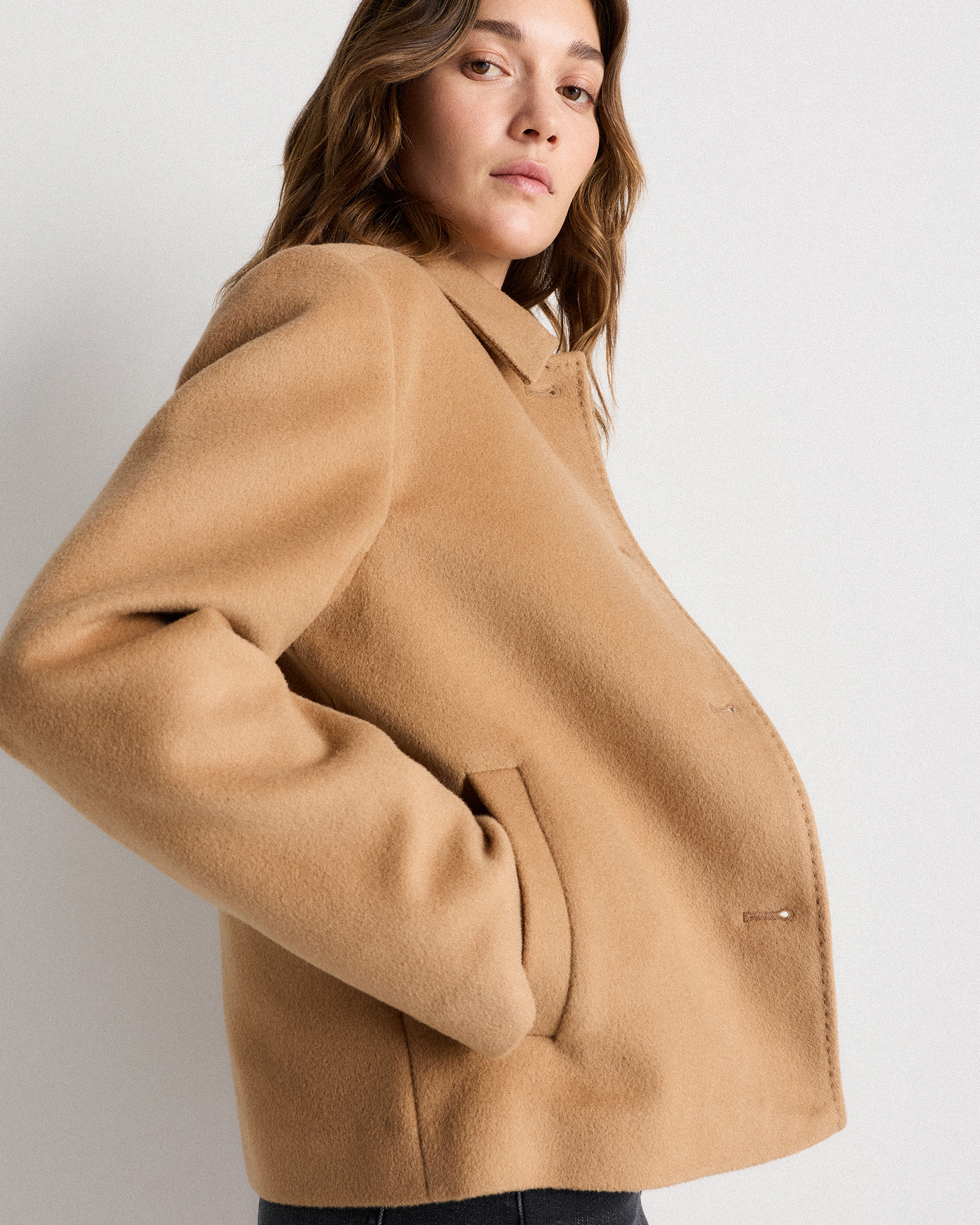 新品ounce Cashmere half coat 新品ounce Cashmere half coat