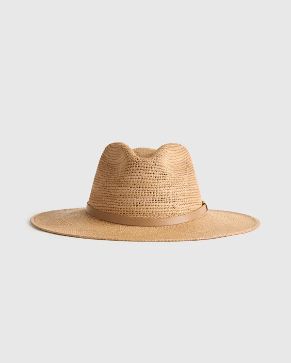 Toquilla Straw Crochet Fedora