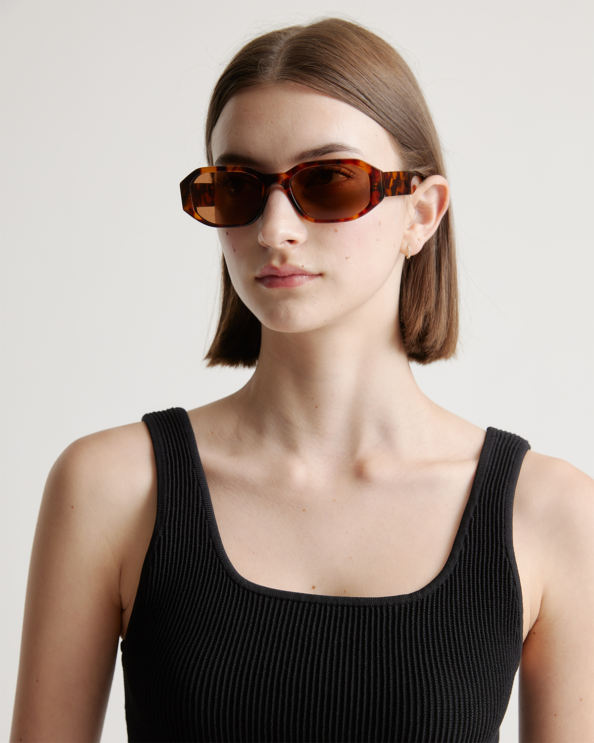 ★COURONNE★ Vive SungIass pouch_RCAEX25148BKX Cora Polarized Acetate Sunglasses
