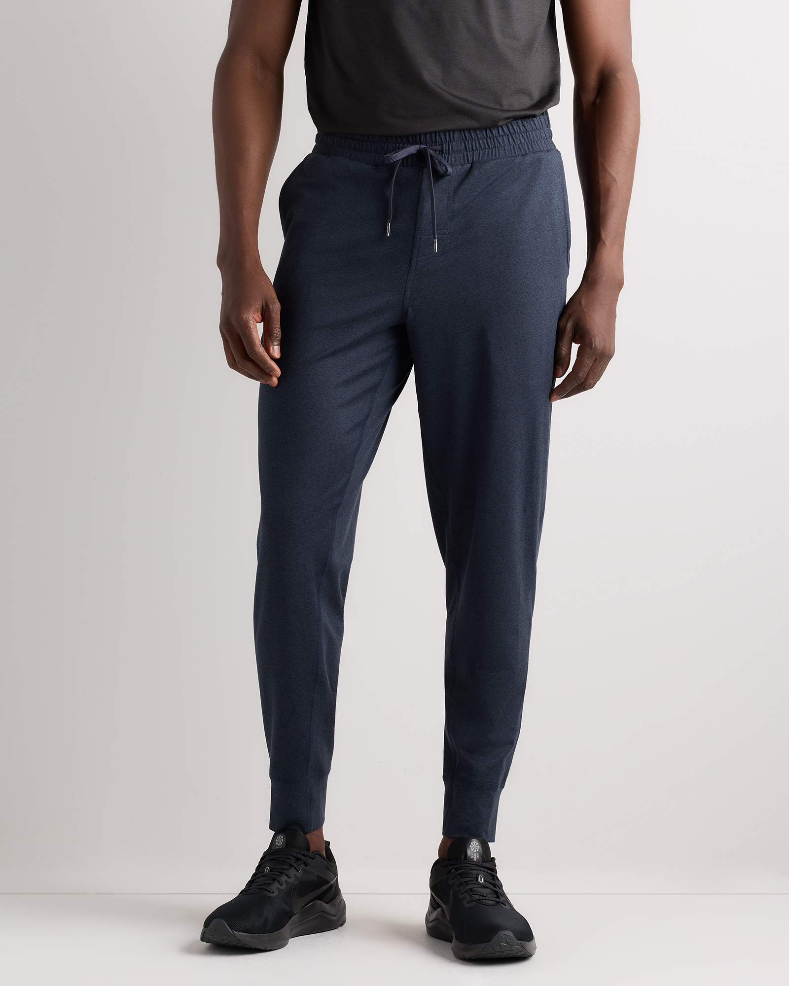 Heather Deep Navy Flowknit Performance Joggers