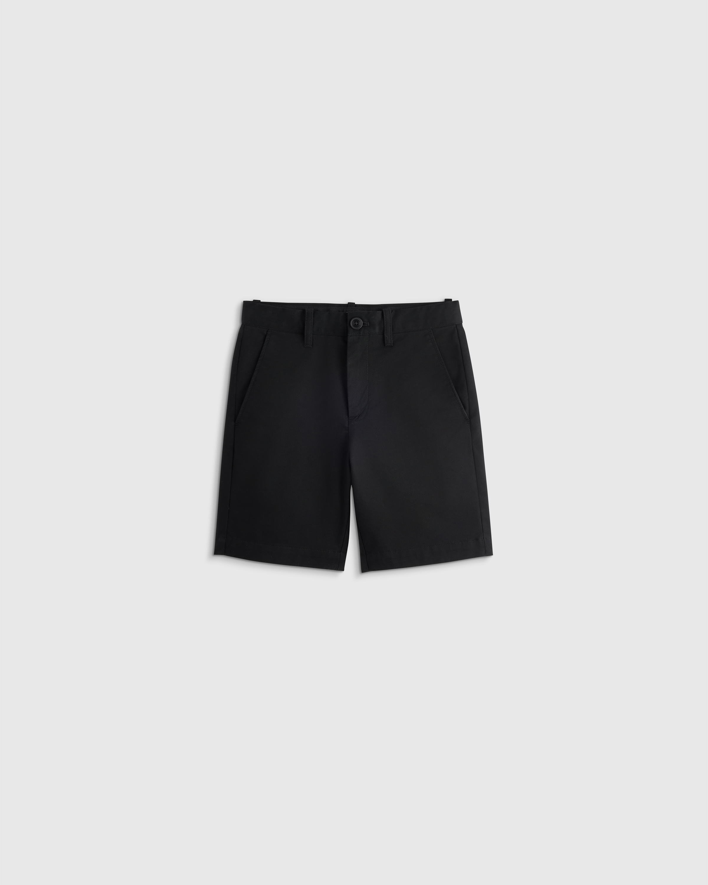 Black Organic Cotton Stretch Classic Chino Short