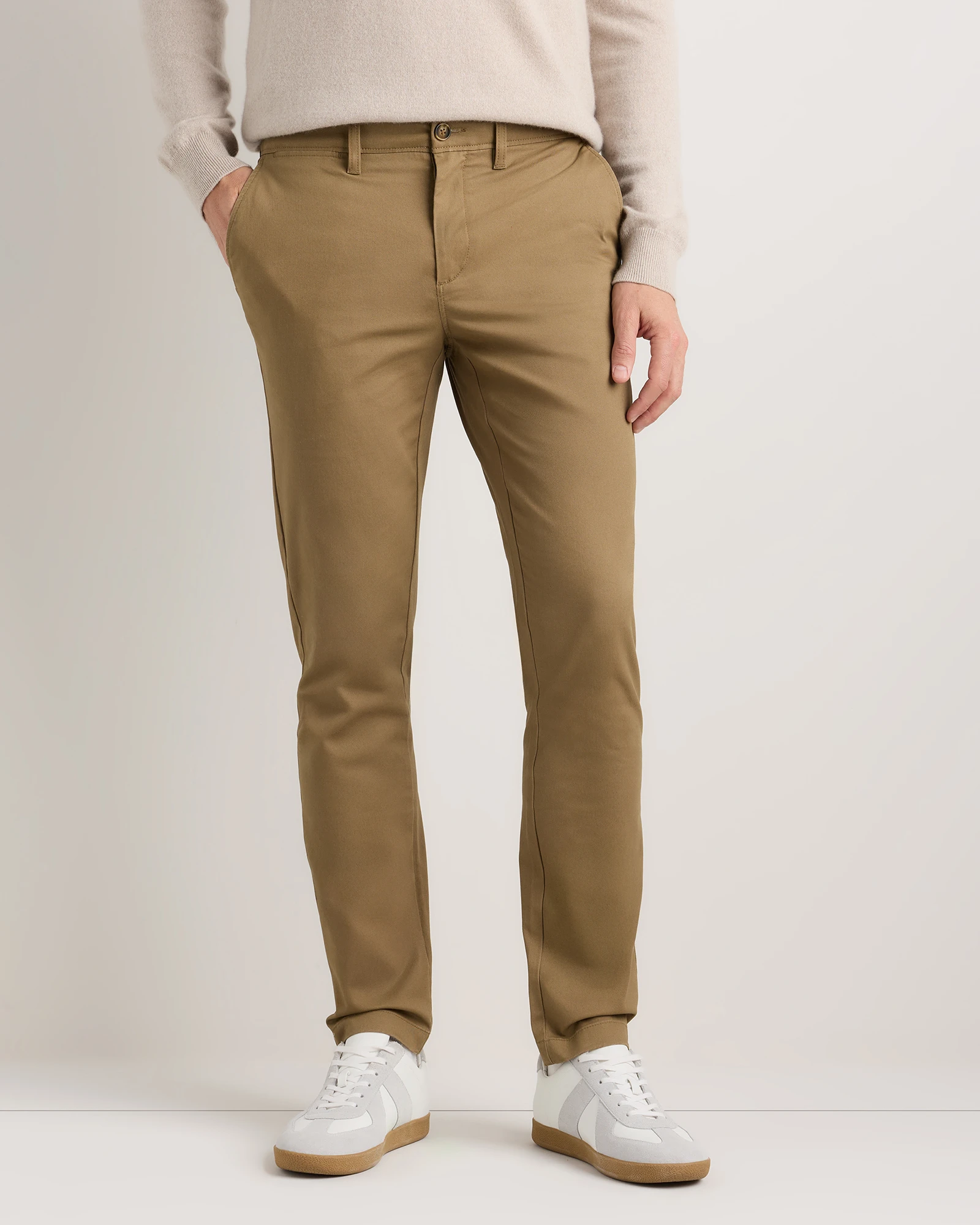 Men's Organic Cotton Stretch Chino Pants - Slim Fit