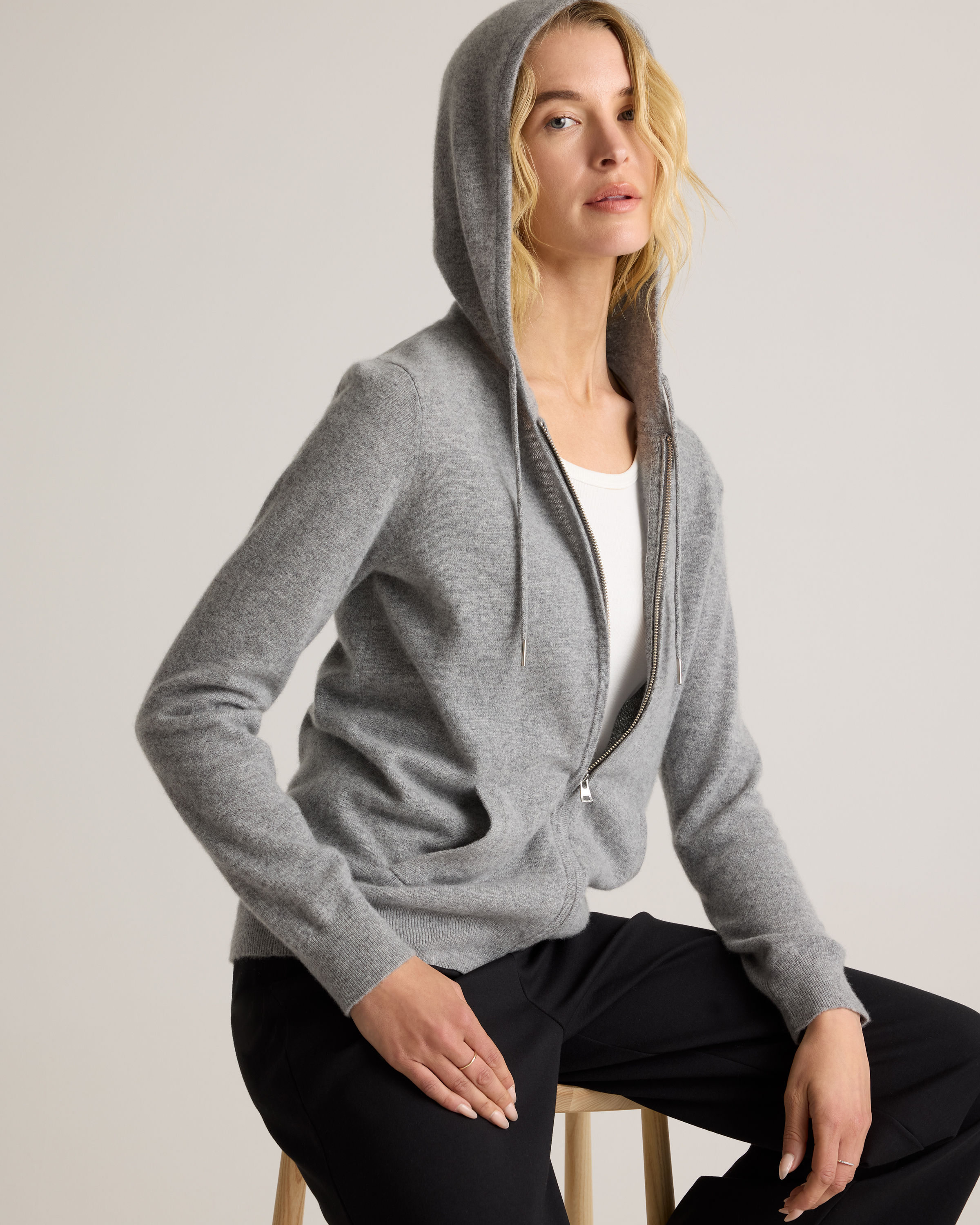 Cashmere Zip Hoodie | Quince Canada