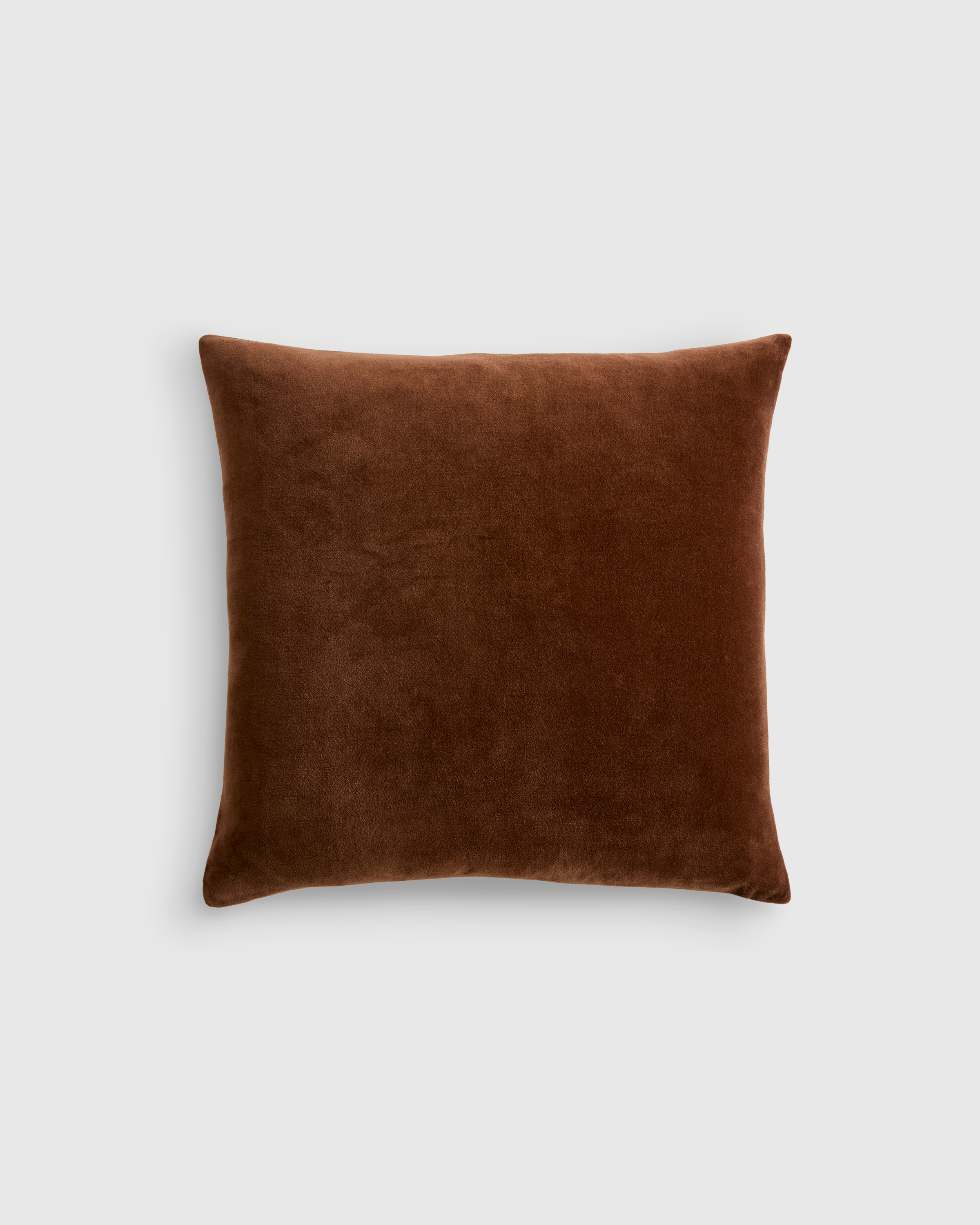 Classic Cotton Velvet Pillow Cover, 12x20, Chestnut