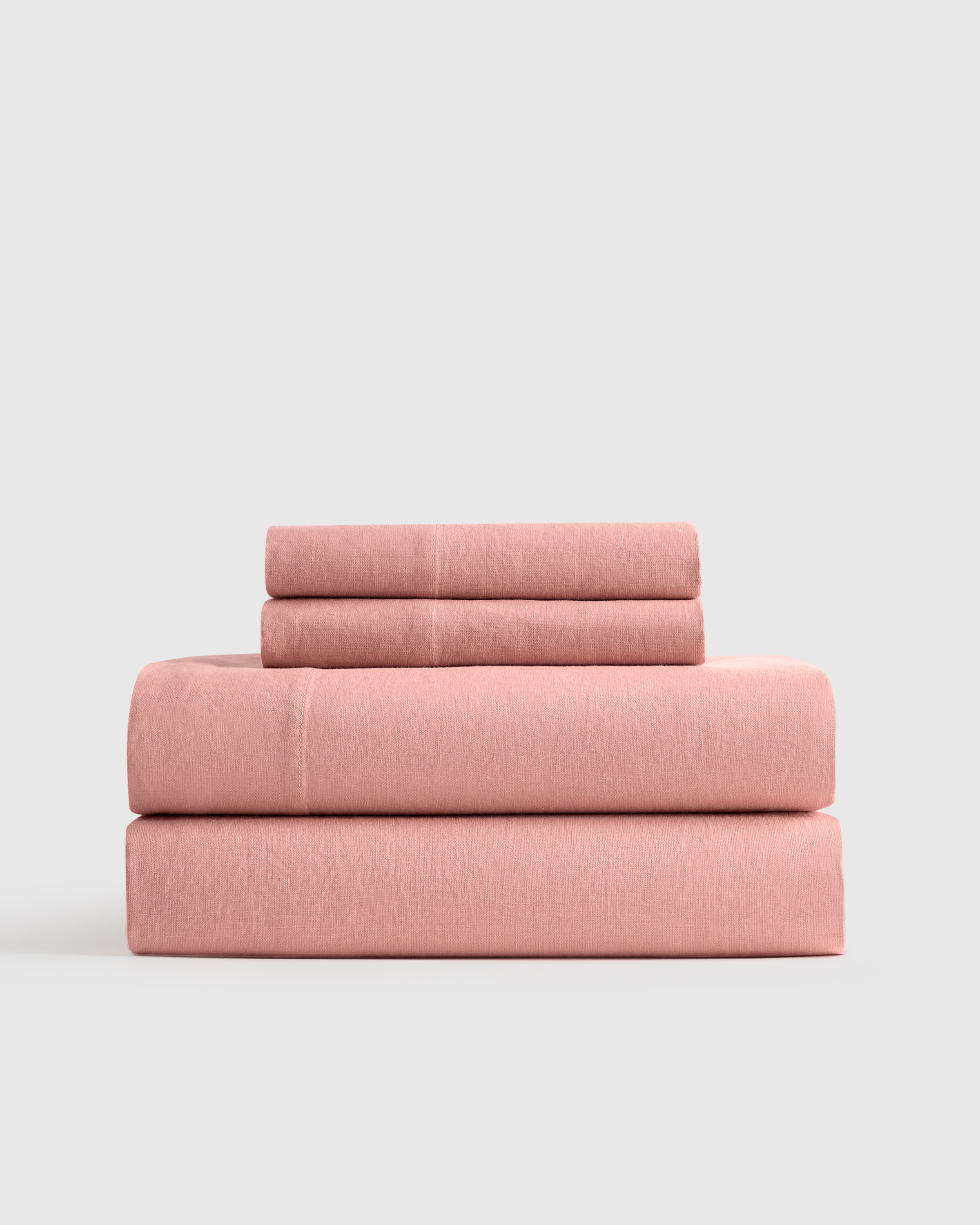 Rose European Linen Sheet Set