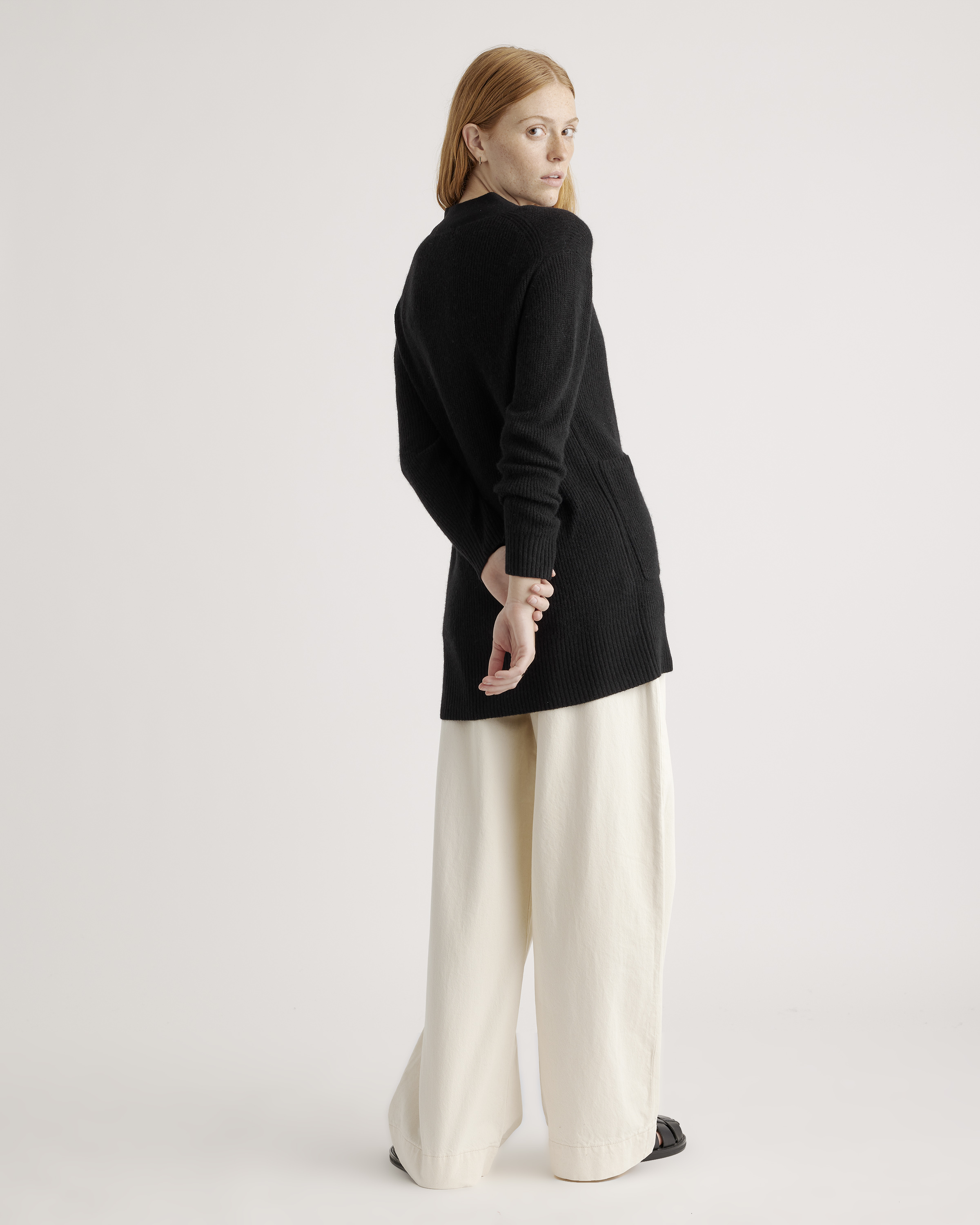 Women's Baby Alpaca-Wool Oversized Cardigan