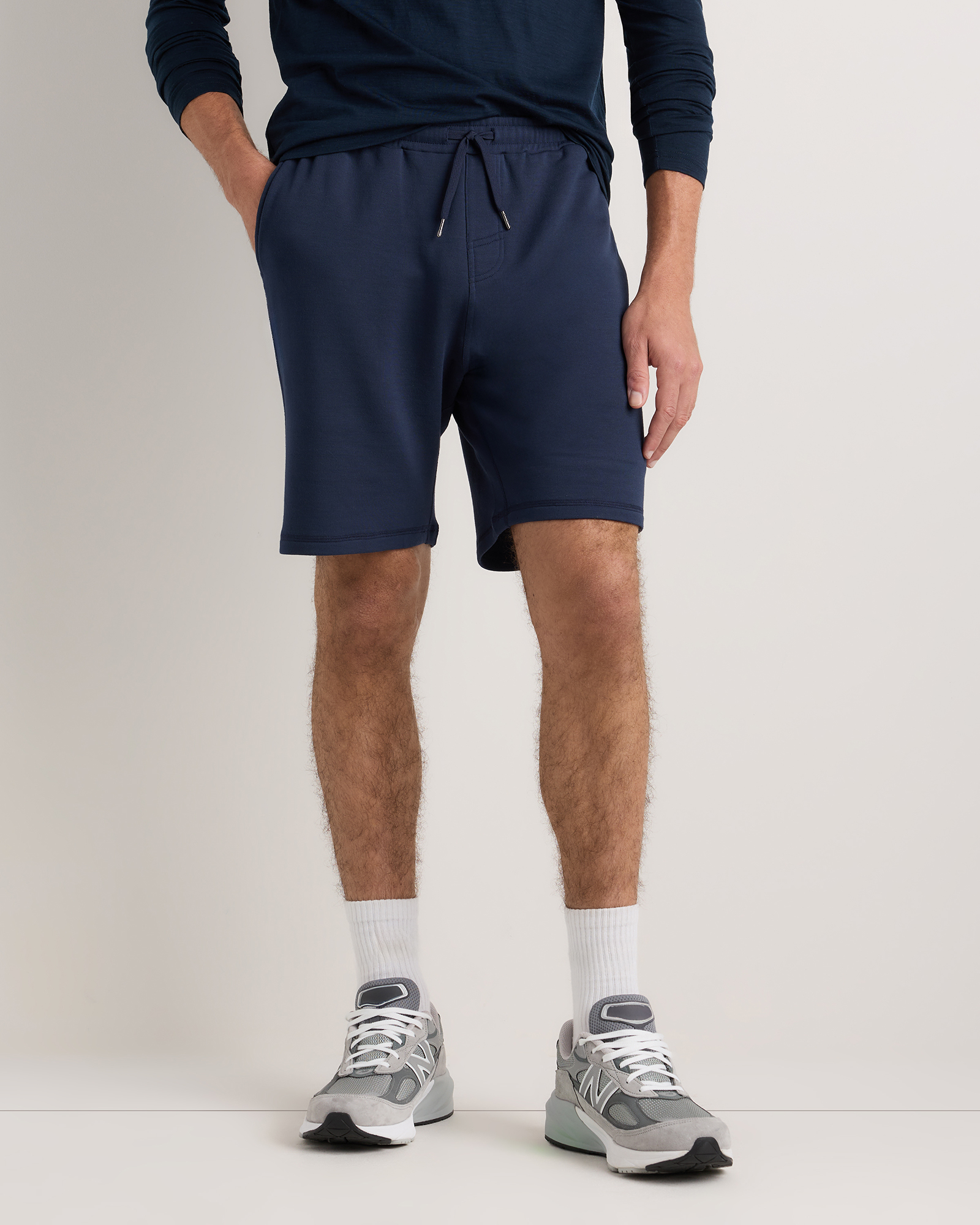 Navy Supersoft Fleece 7.5" Sweatshorts