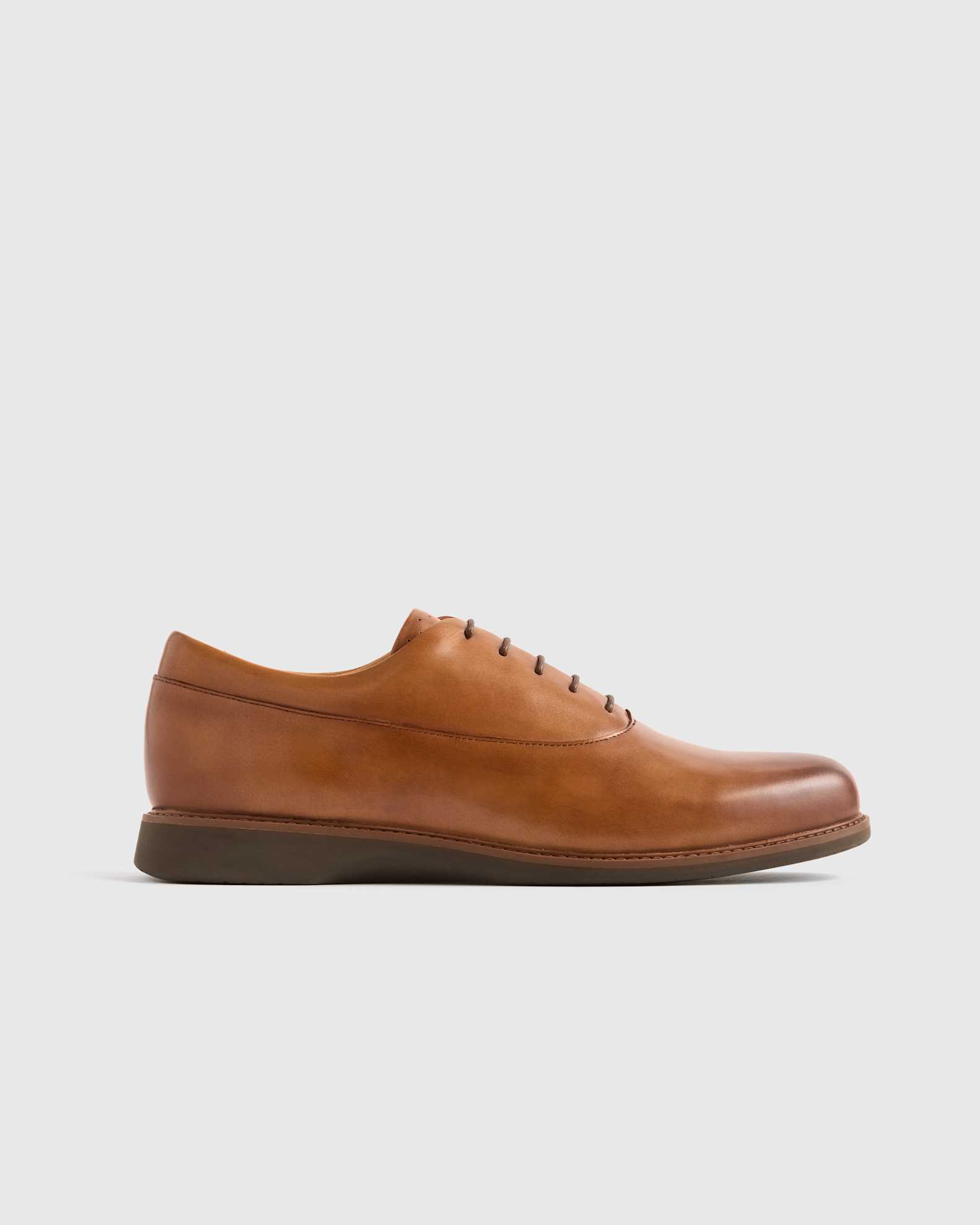 Men's Hybrid Crafted Leather Oxford in Tan, Size 12, Italian Leather by Quince Men's Hybrid Crafted Leather Oxford in Tan, Size 12, Italian Leather by Quince