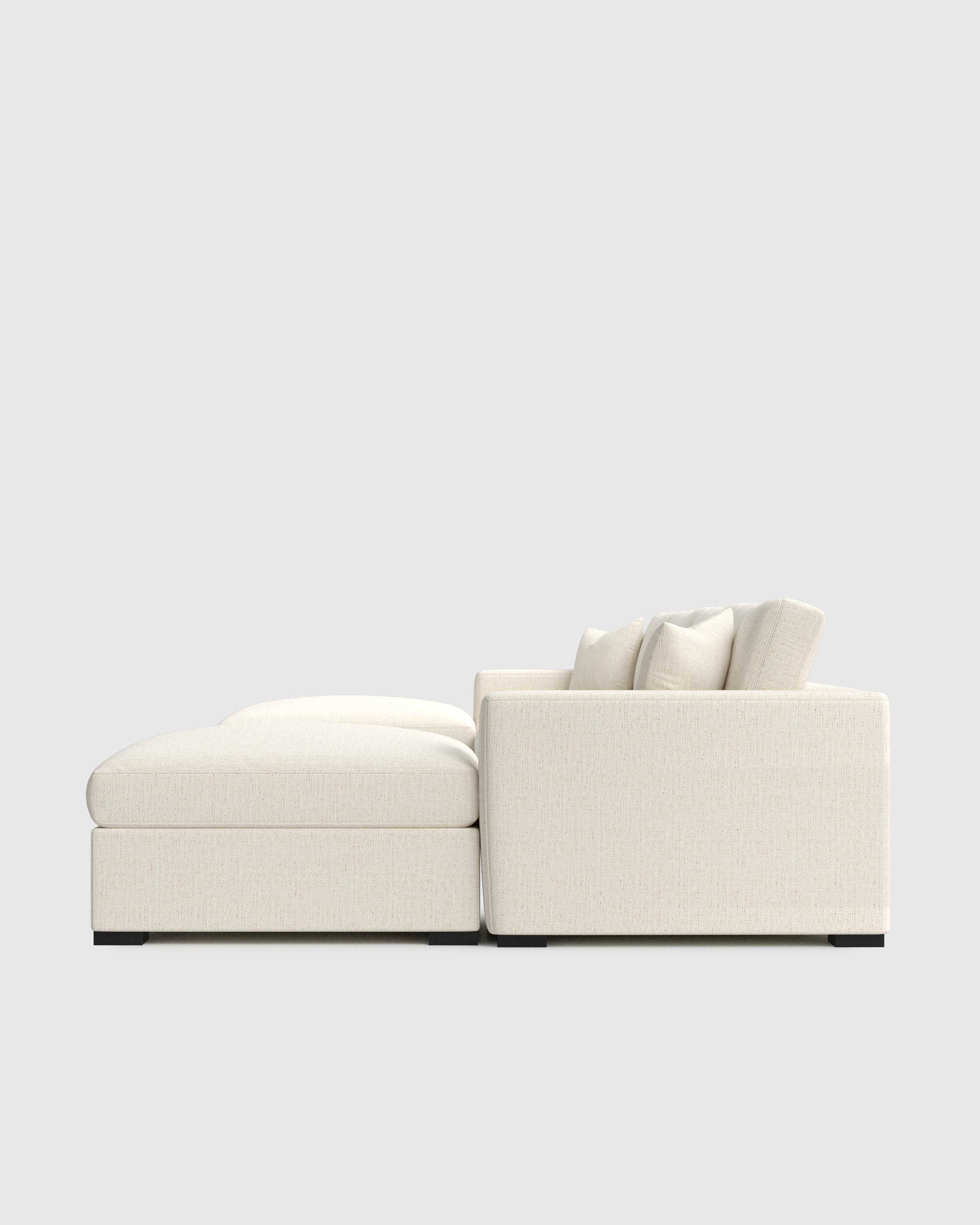 6-Piece Modular U Sectional Snow Side