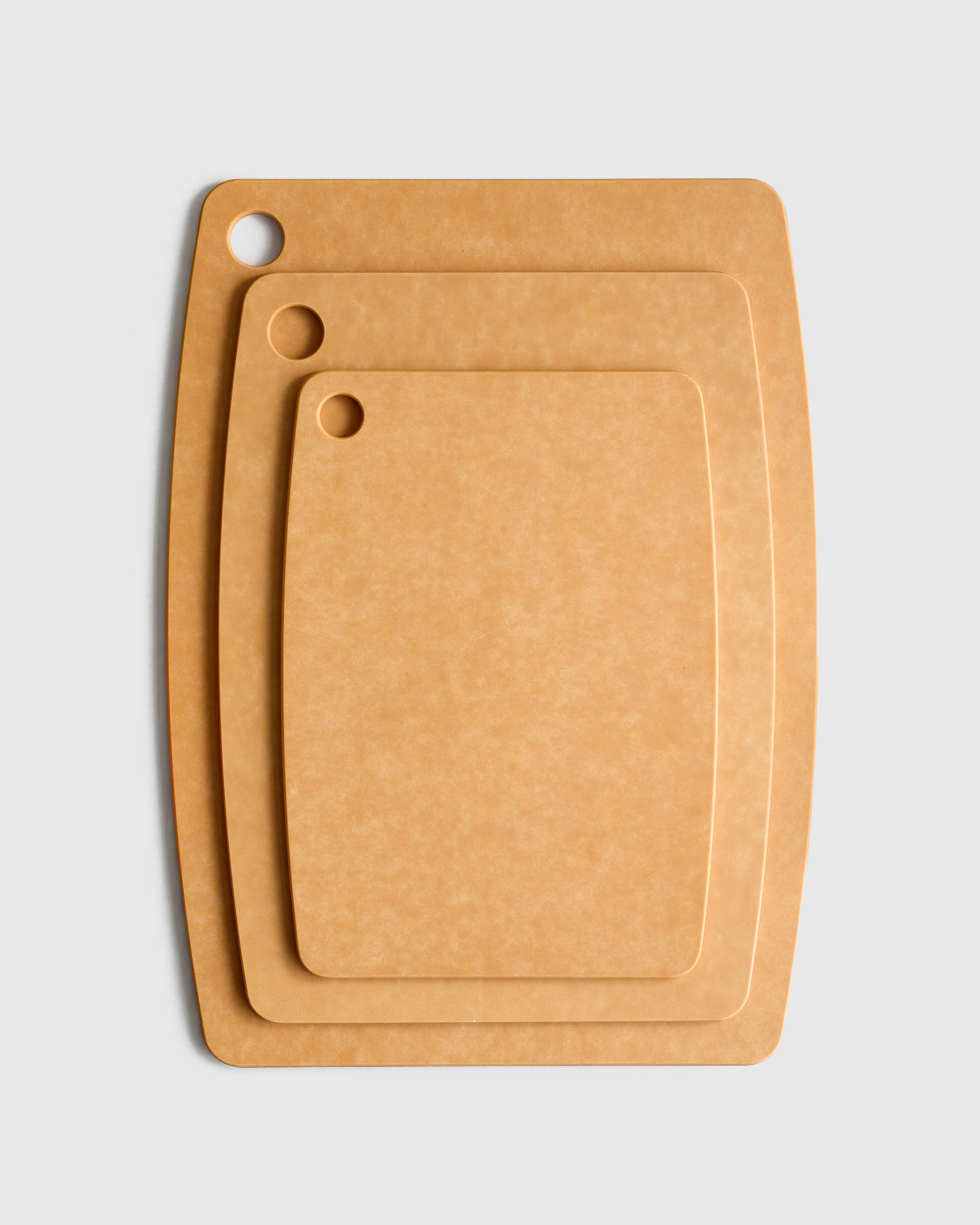 Natural Composite Wood Cutting Boards, Set of 3
