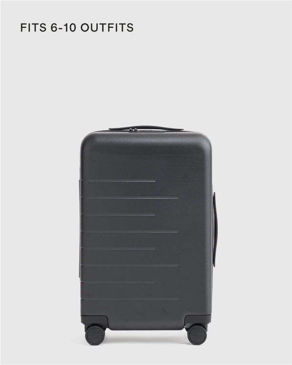 Black Expandable Carry-On Suitcase