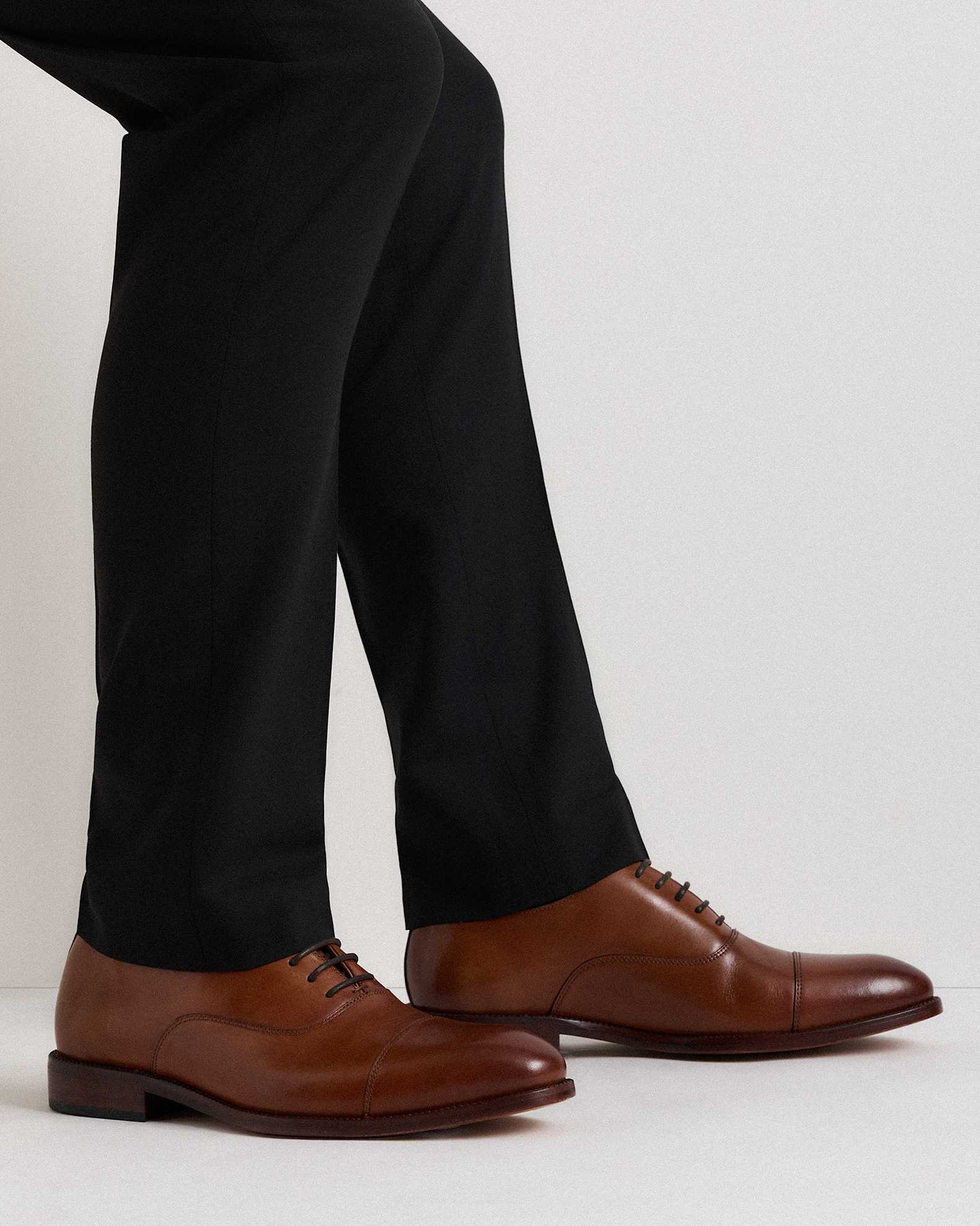 Italian Leather Cap Toe Oxford Italian Leather Cap Toe Oxford