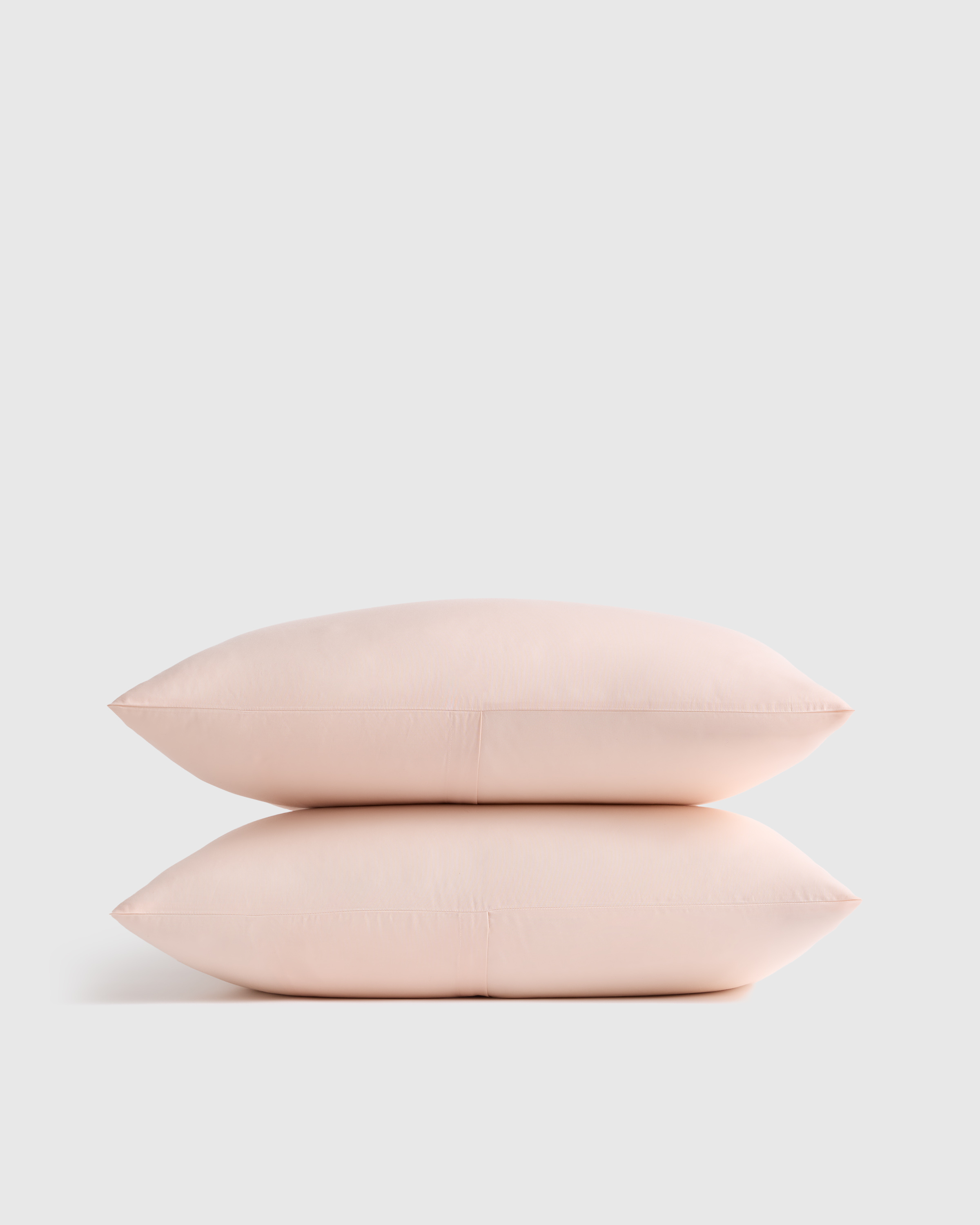 Soft Pink Organic Crisp Percale Sham Set