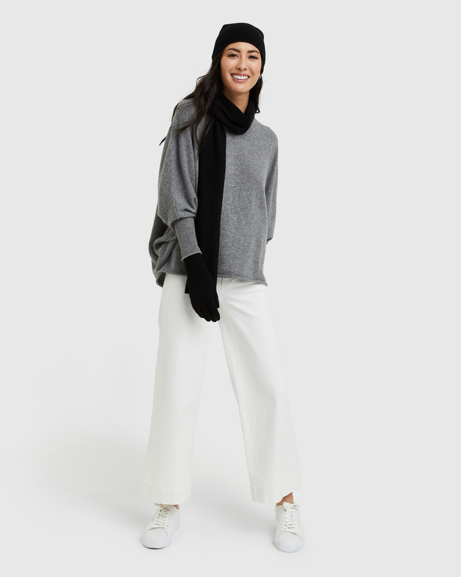 Mongolian Cashmere Slouchy Beanie - 13462810656879