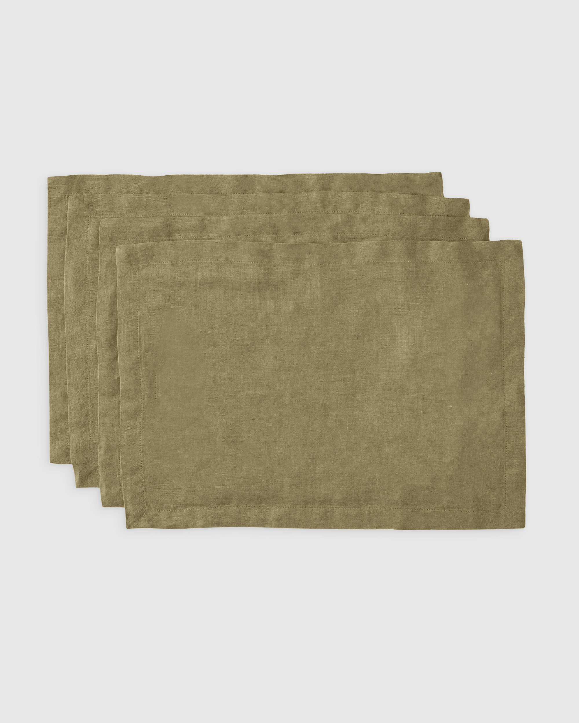 European Linen Placemat (Set of 4) - Aloe