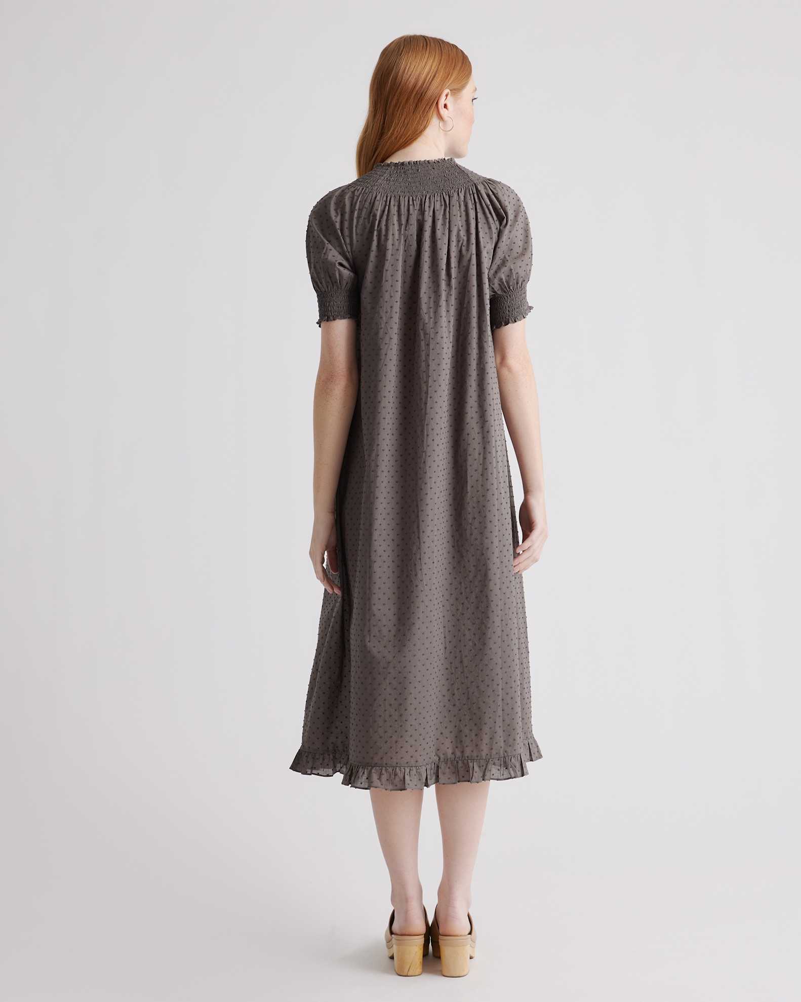 swiss cotton dress Rooted In Love Eyelet Swiss Dot Cotton Mini Dress (White)
