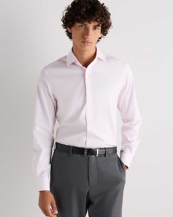 Light Pink Organic Cotton Royal Oxford Non-Iron Dress Shirt