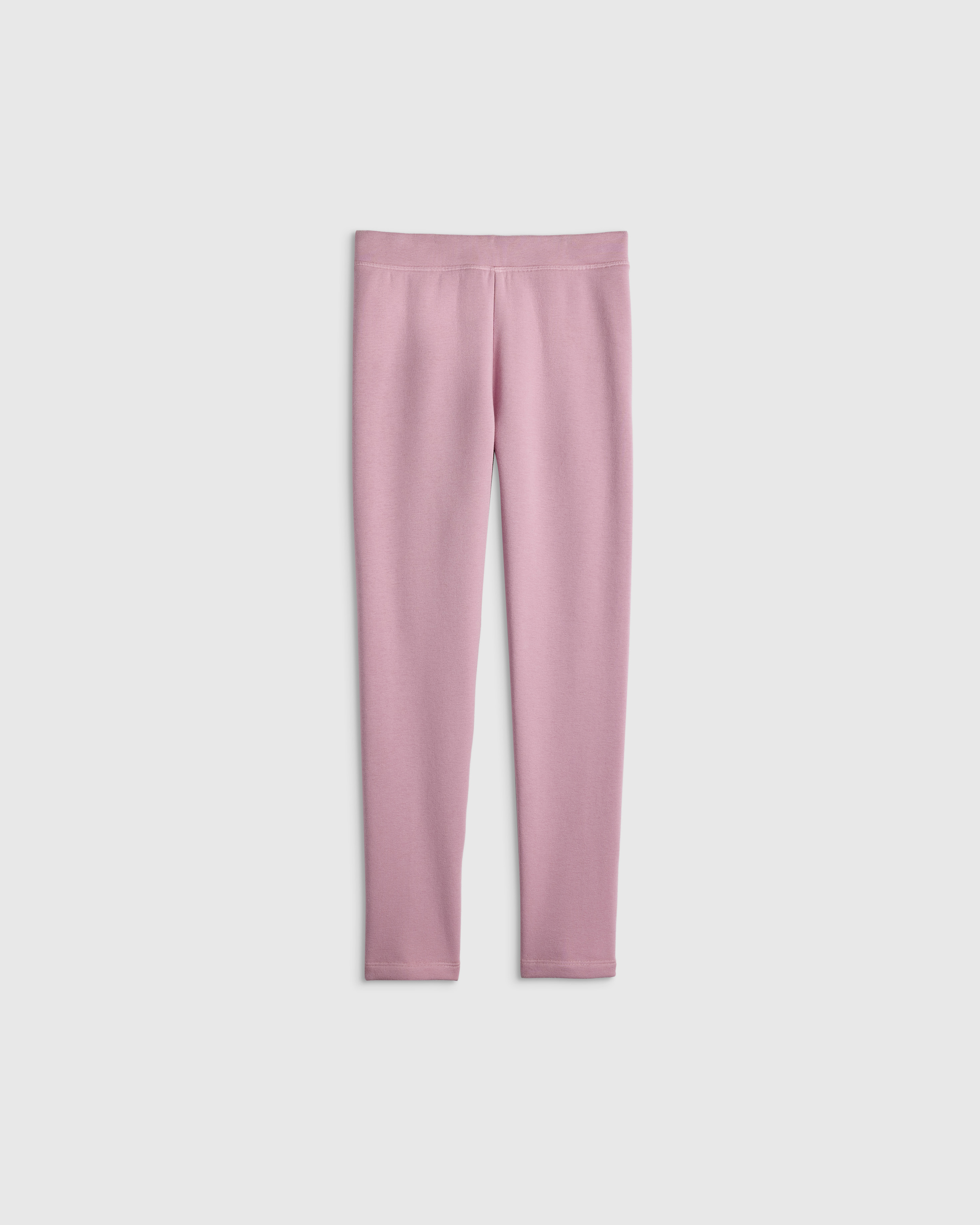 Quince Kids' Fleece Lined Legging In Pink