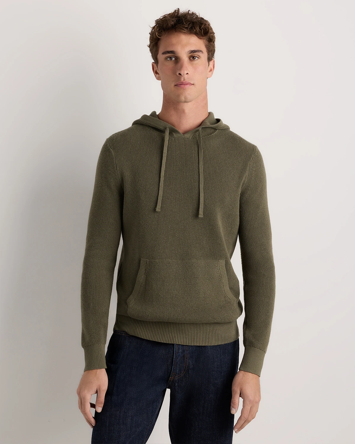 Organic Cotton Cashmere Waffle Hoodie