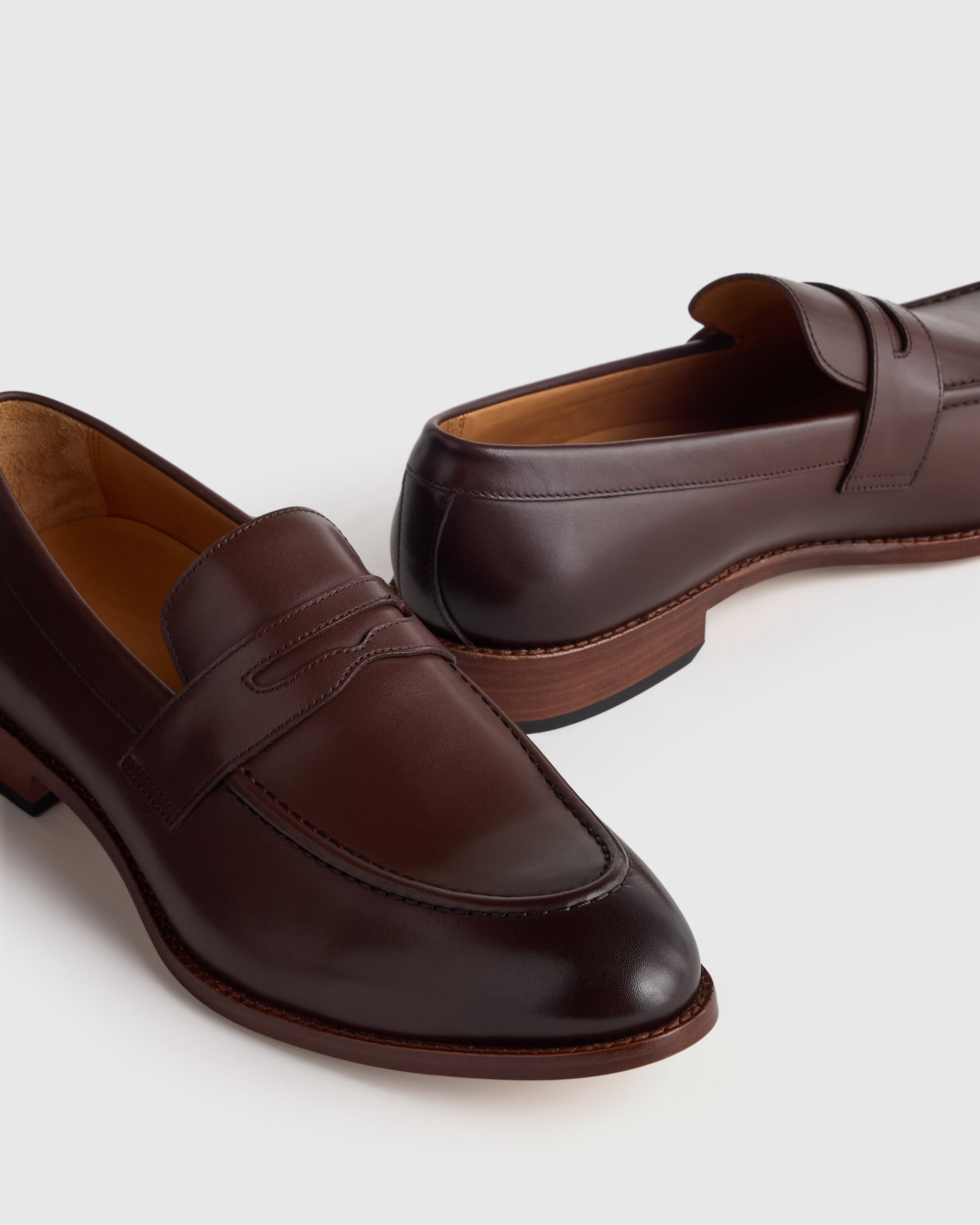 Calfskin Leather Penny Loafer display picture 1