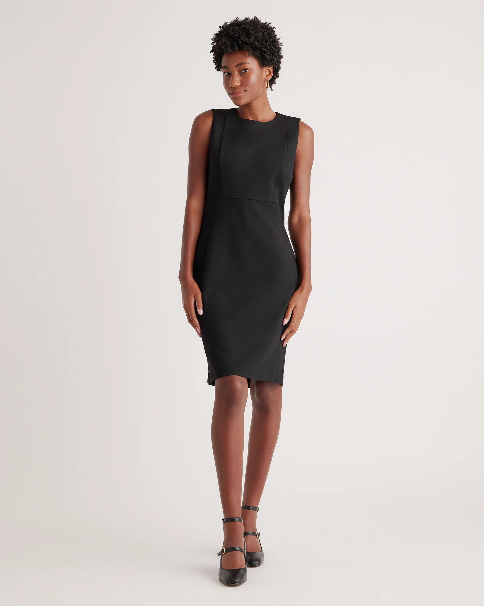 Ultra Stretch Ponte-Sleeveless Dress