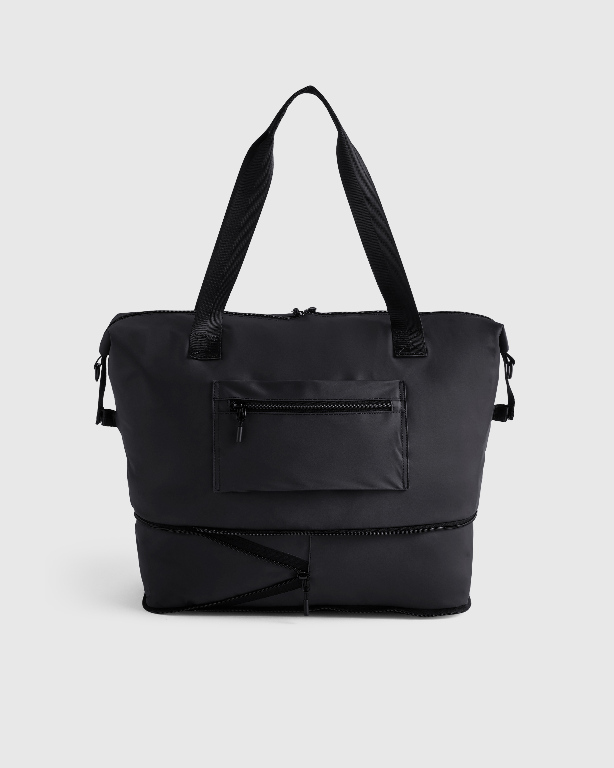 Packable Expandable Travel Tote in Black