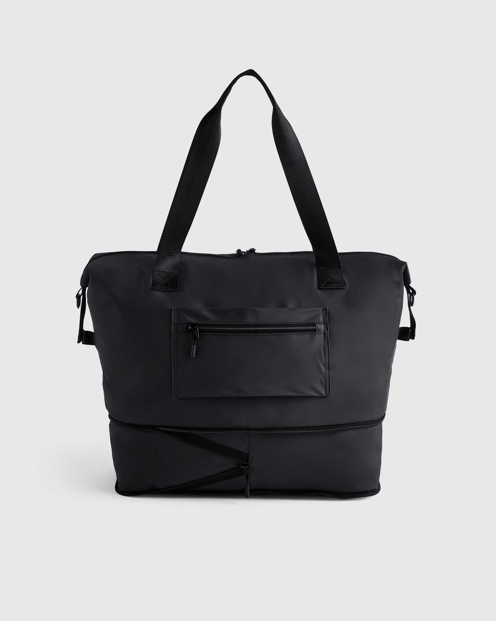 black travel tote bag Do More perfect for any occasion Packable Expandable Travel Tote
