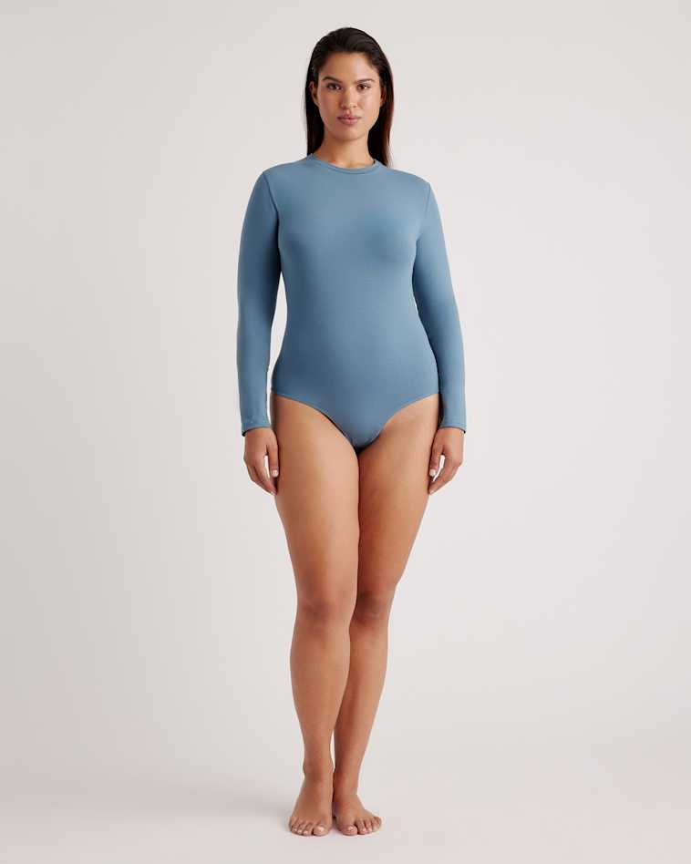 Stretch Cotton Jersey Short Sleeve Bodysuit - Main Image