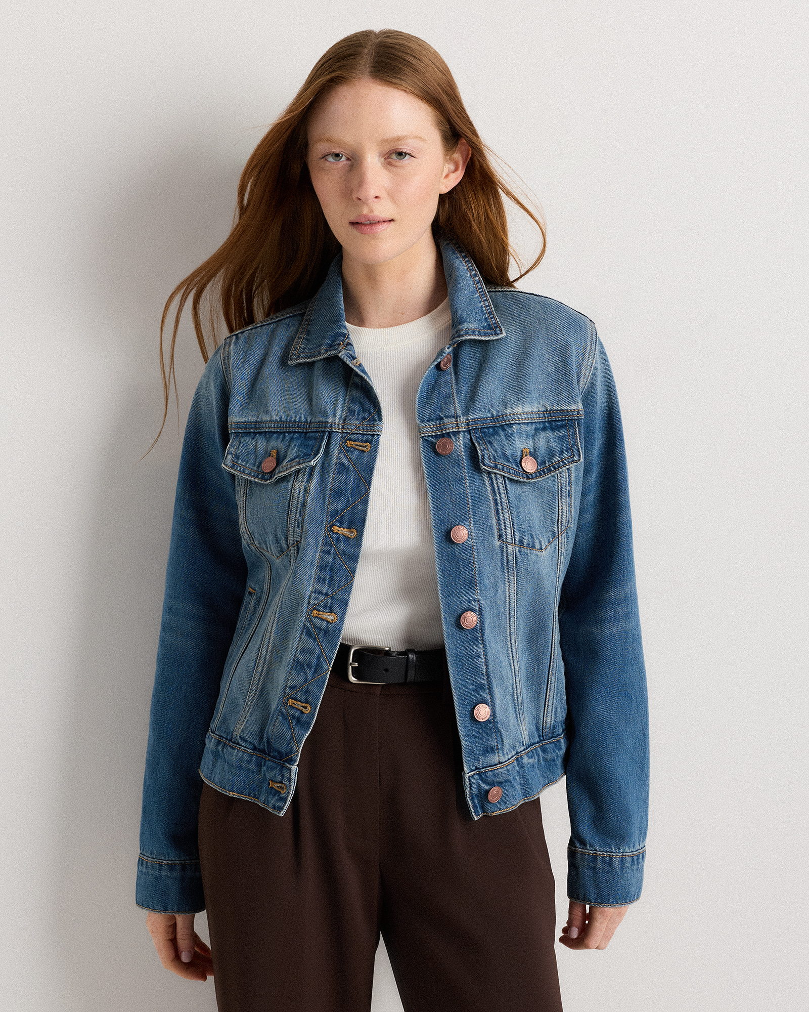 Indigo Blue 100% Organic Cotton Denim Jacket
