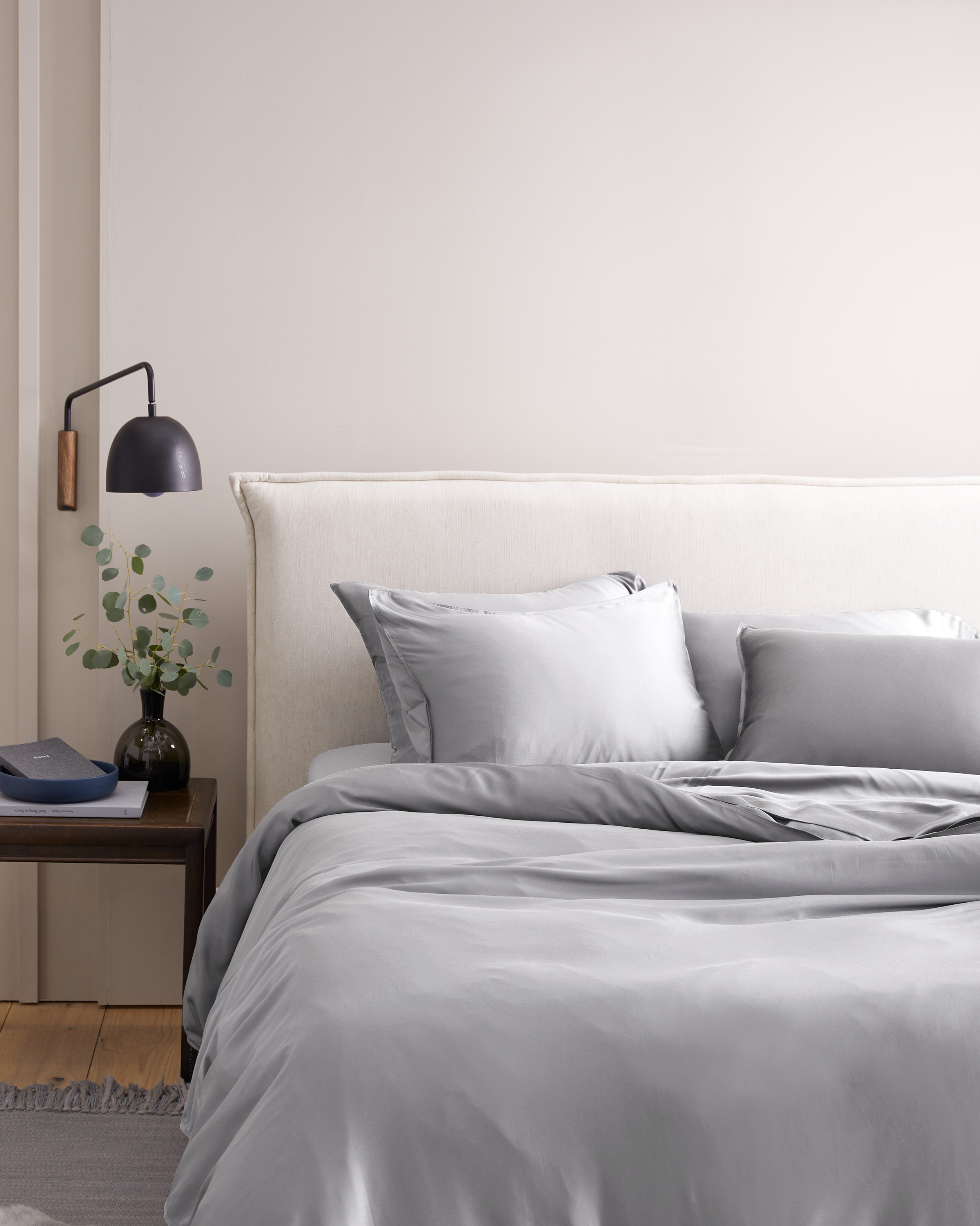 Light Grey Bamboo Sham Set