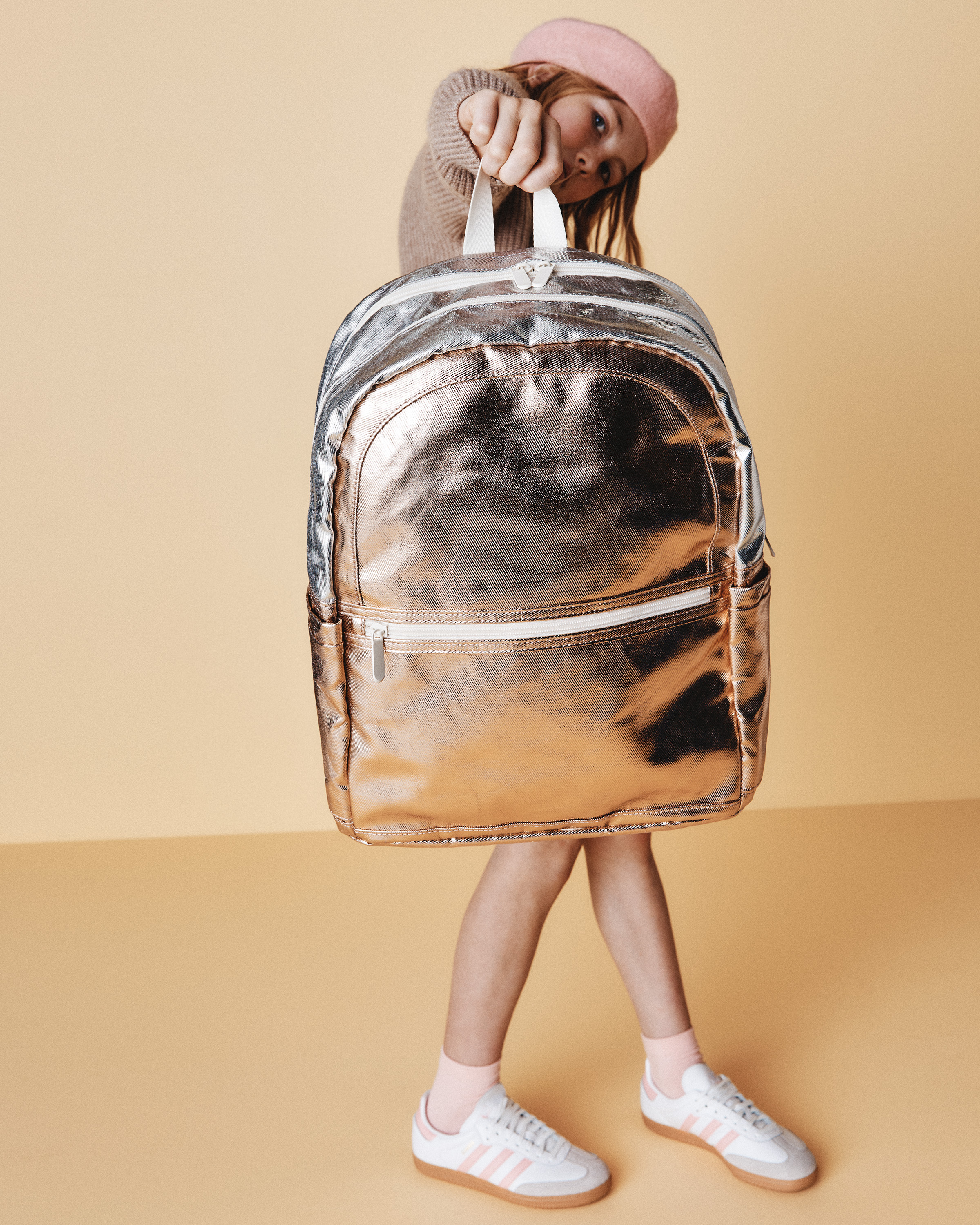 Recycled Double Pocket Backpack - Small