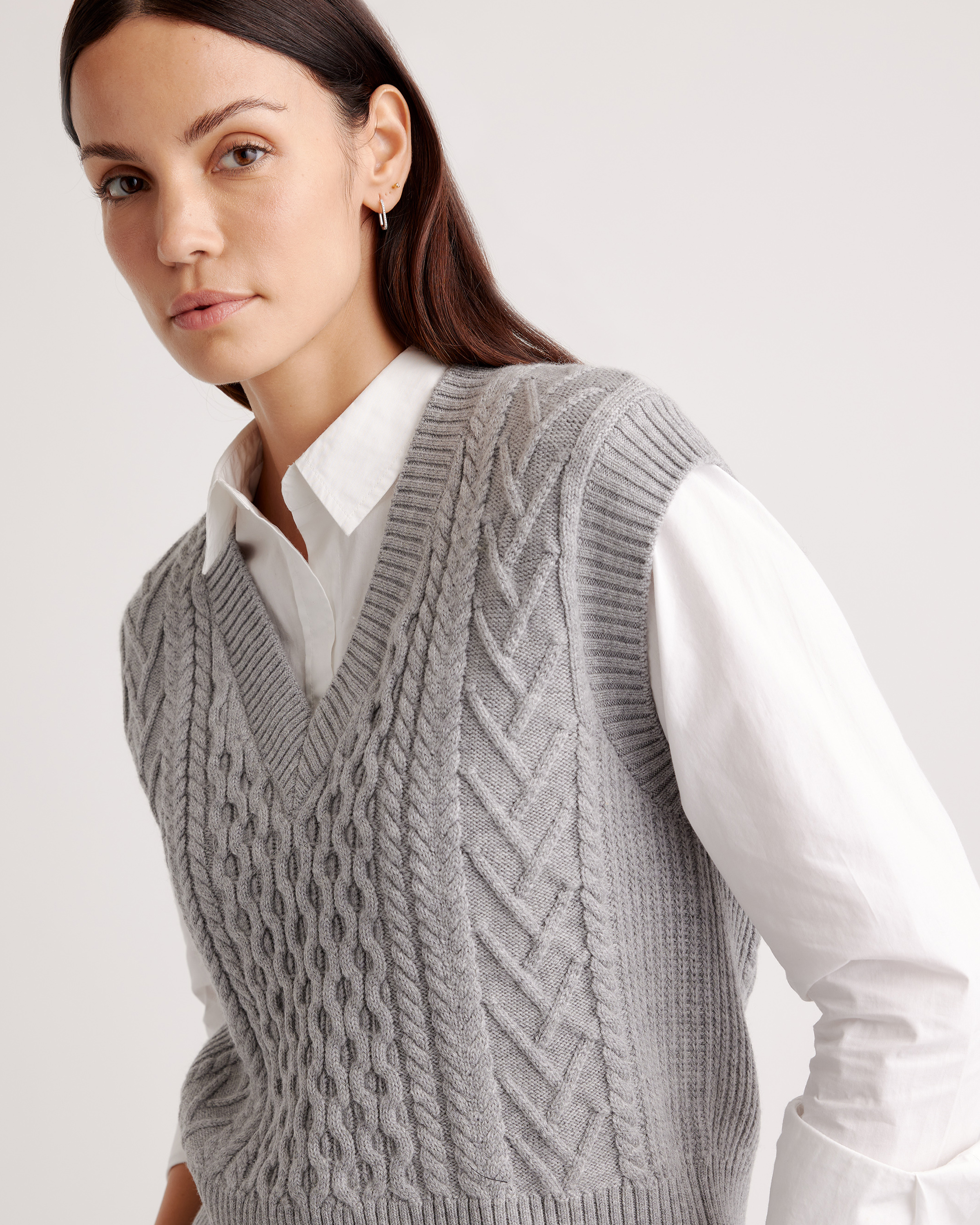 Australian Merino Wool Cable Sweater Vest