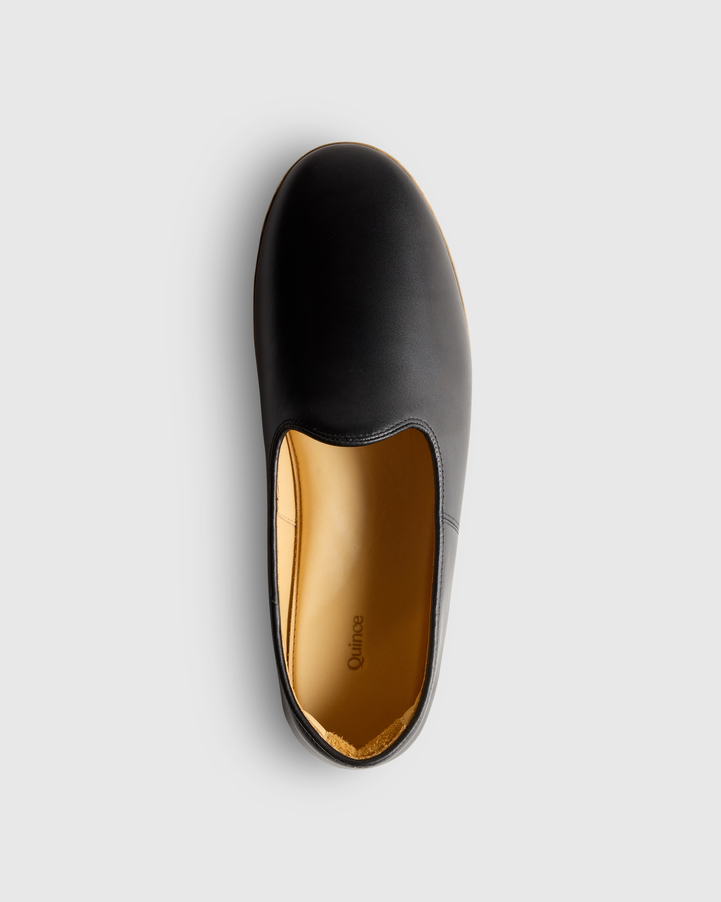 Leather Slip-On in Black