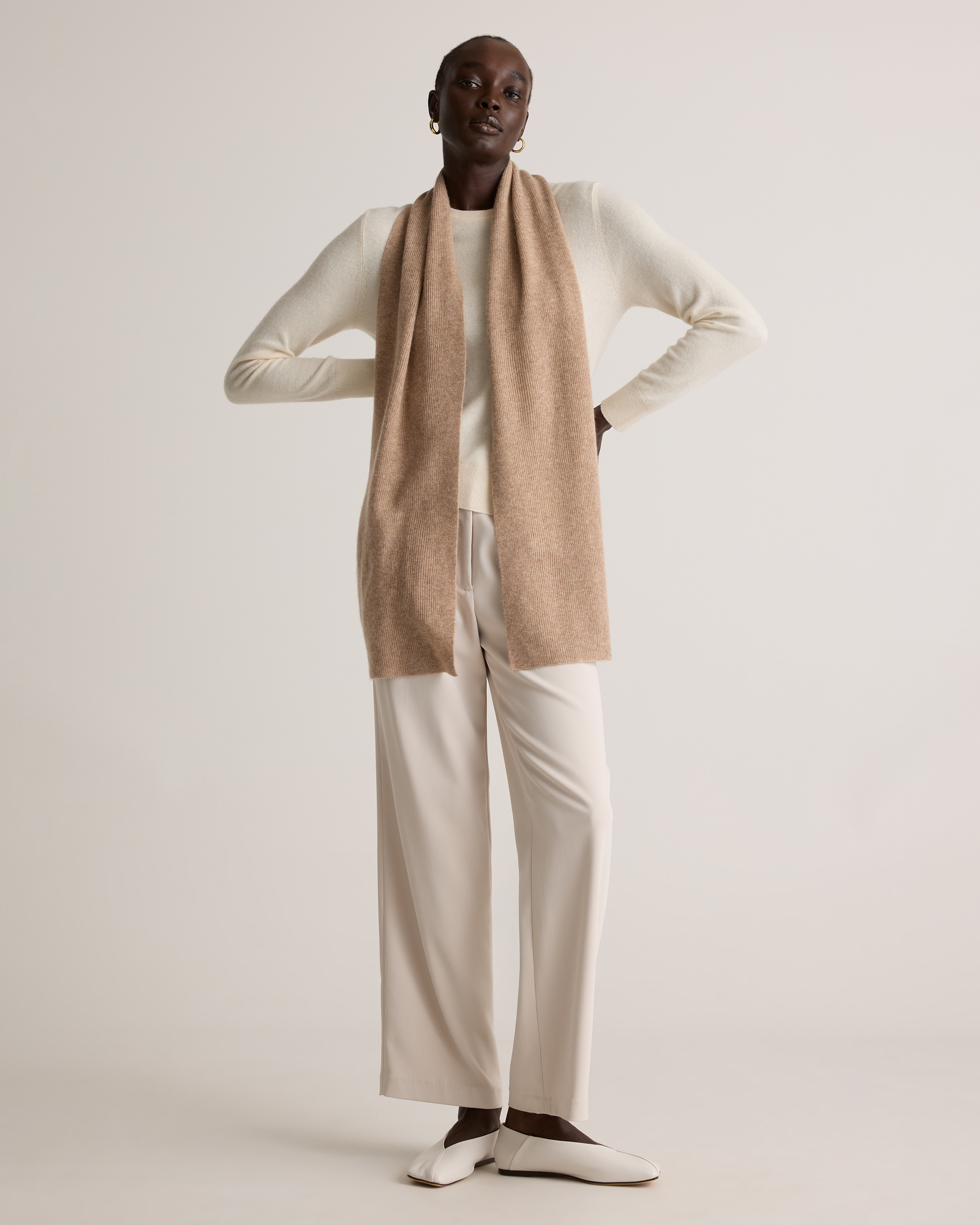 Cashmere Scarf in Oatmeal