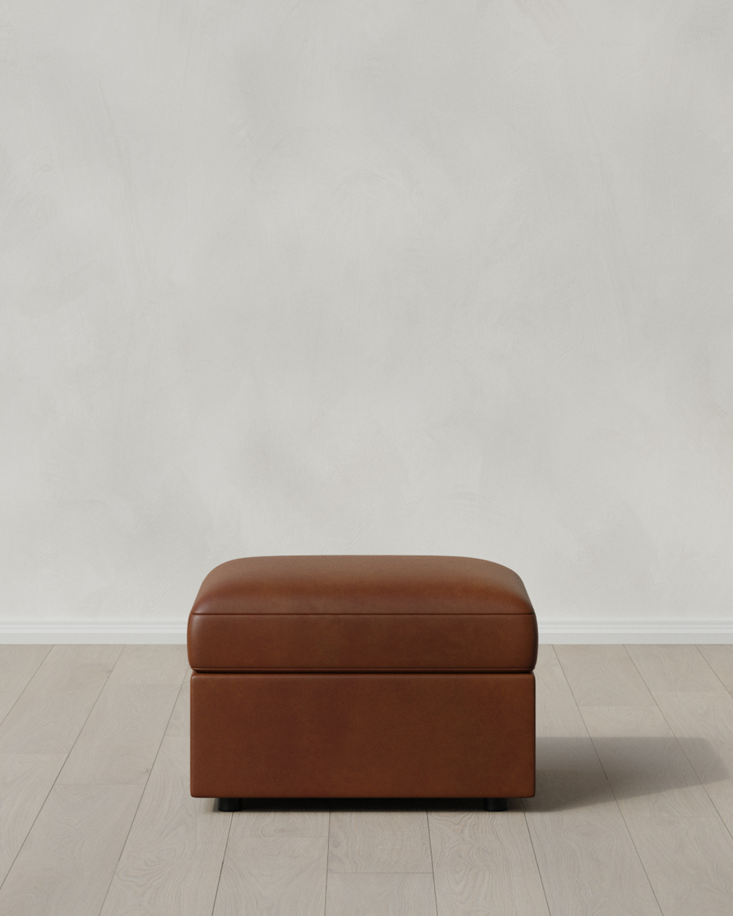 Sierra Curved Arm-Chair Ottoman-28x24-Leather Espresso
