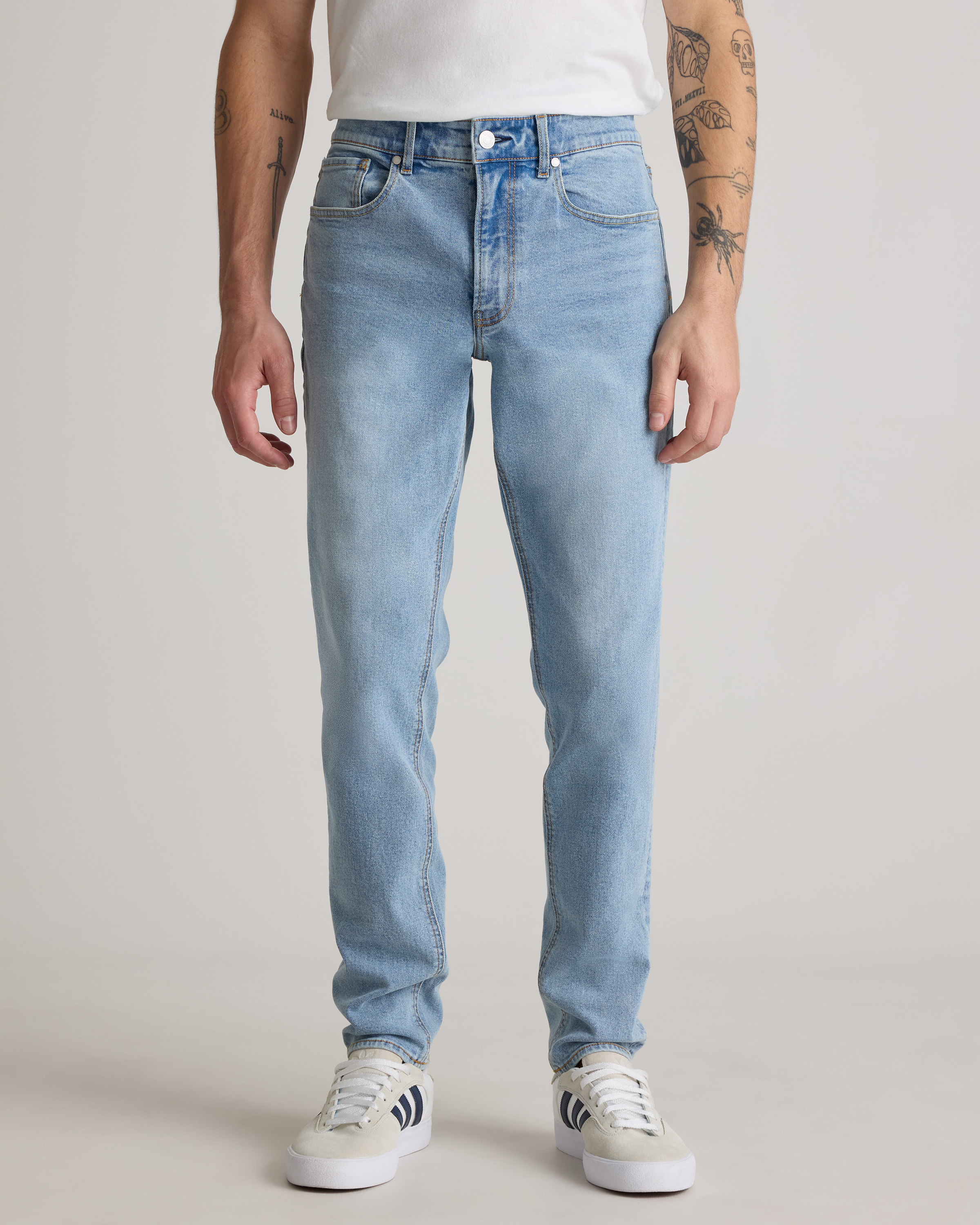 Warren Stretch Slim Jeans in Arctic Blue