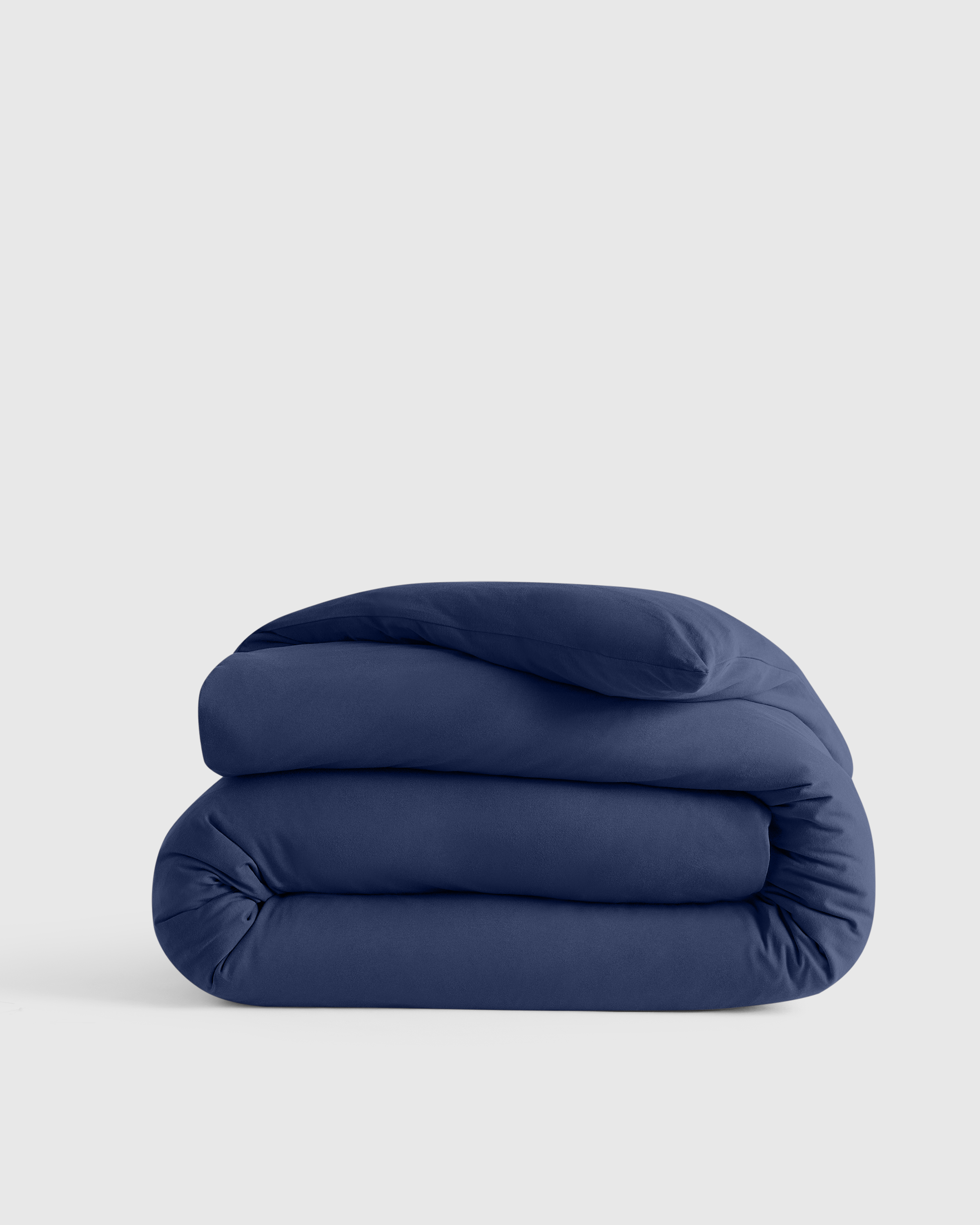 Navy Organic Jersey Duvet Cover