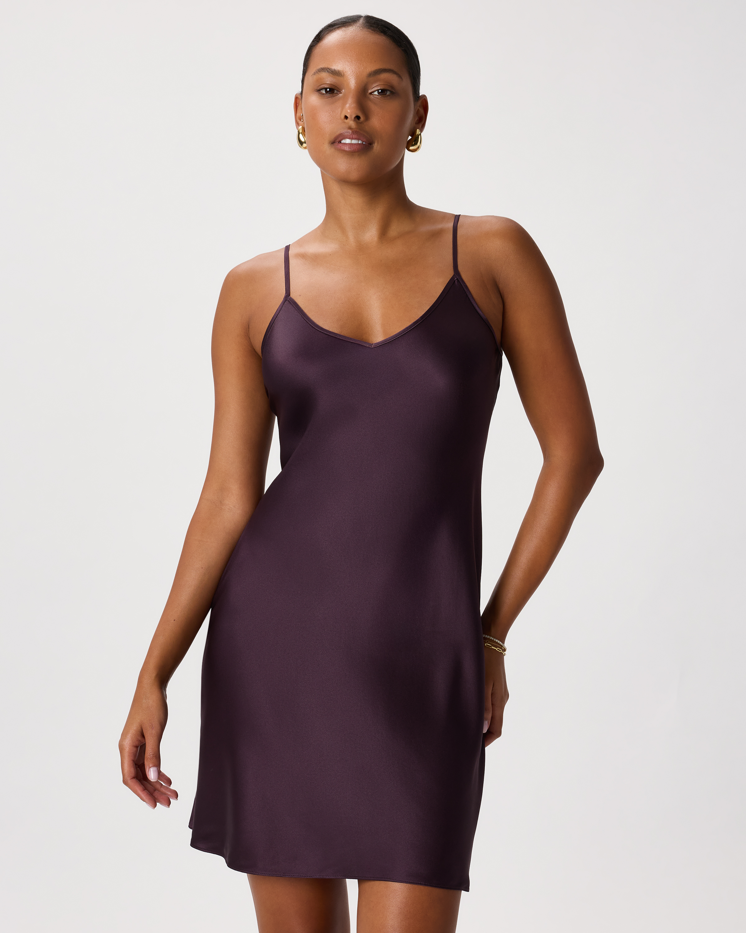100% Washable Silk Mini Slip Dress