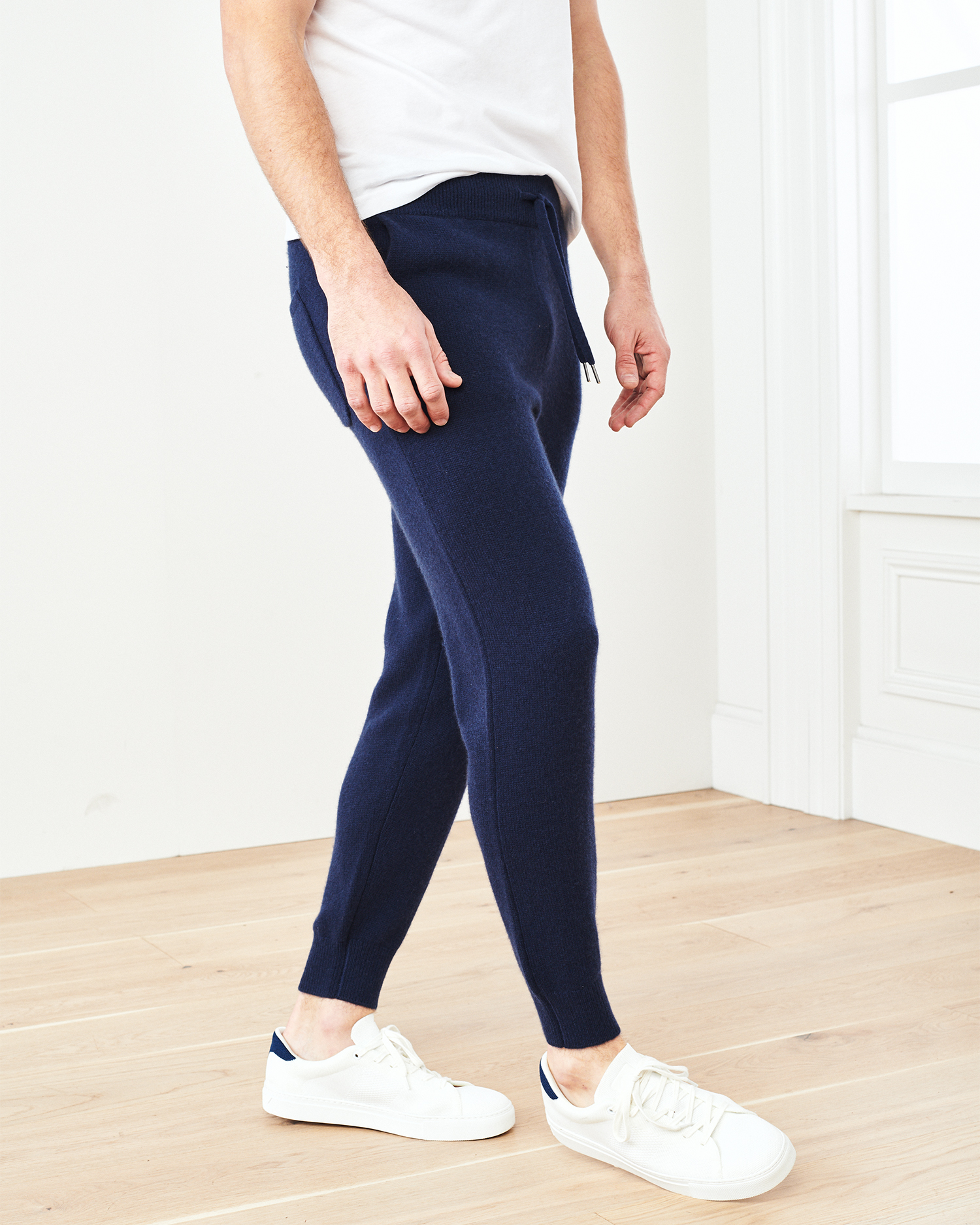 Navy Mongolian Spring Cashmere Jogger