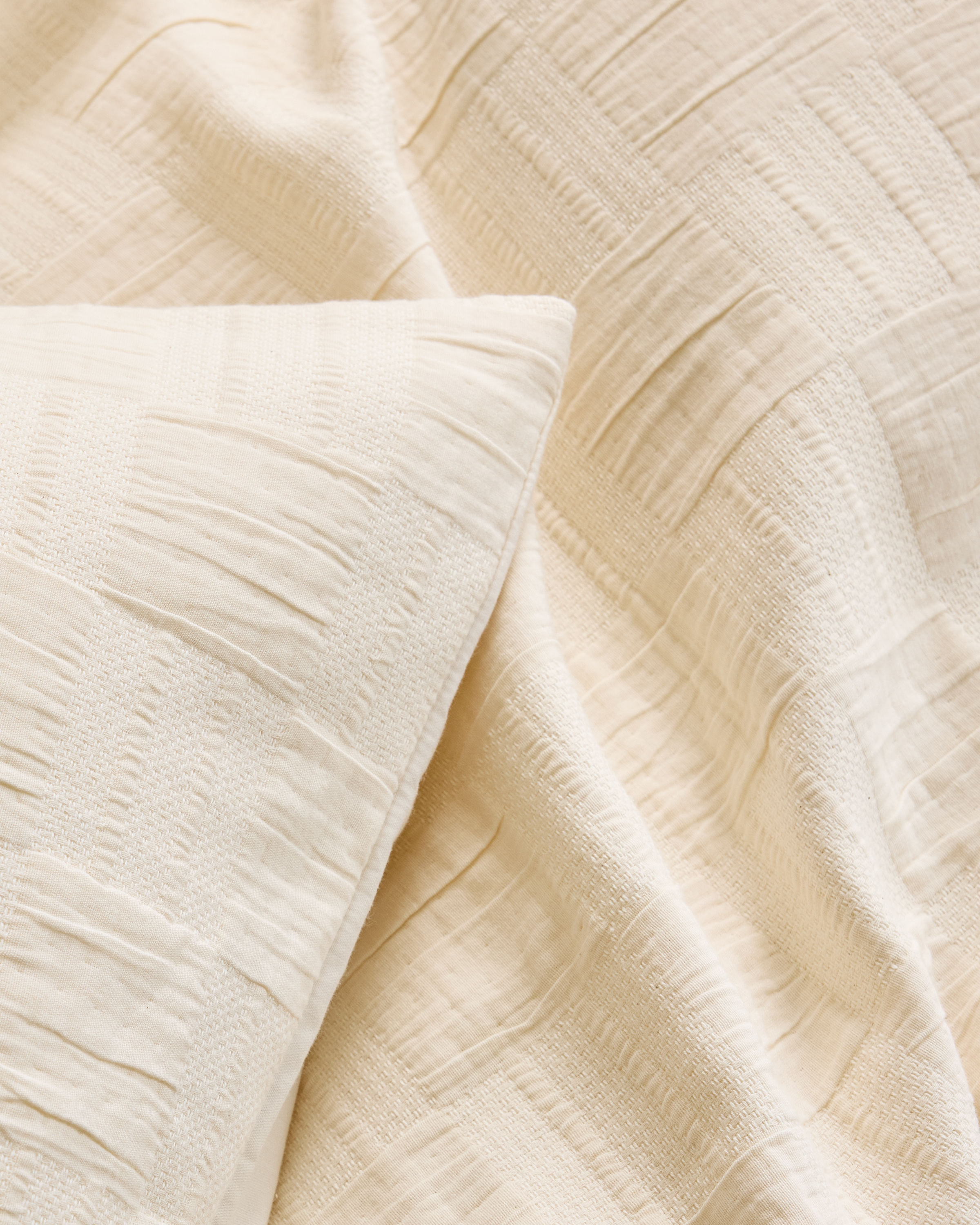 Checkered Matelasse Sham Set - Thumbnail 4