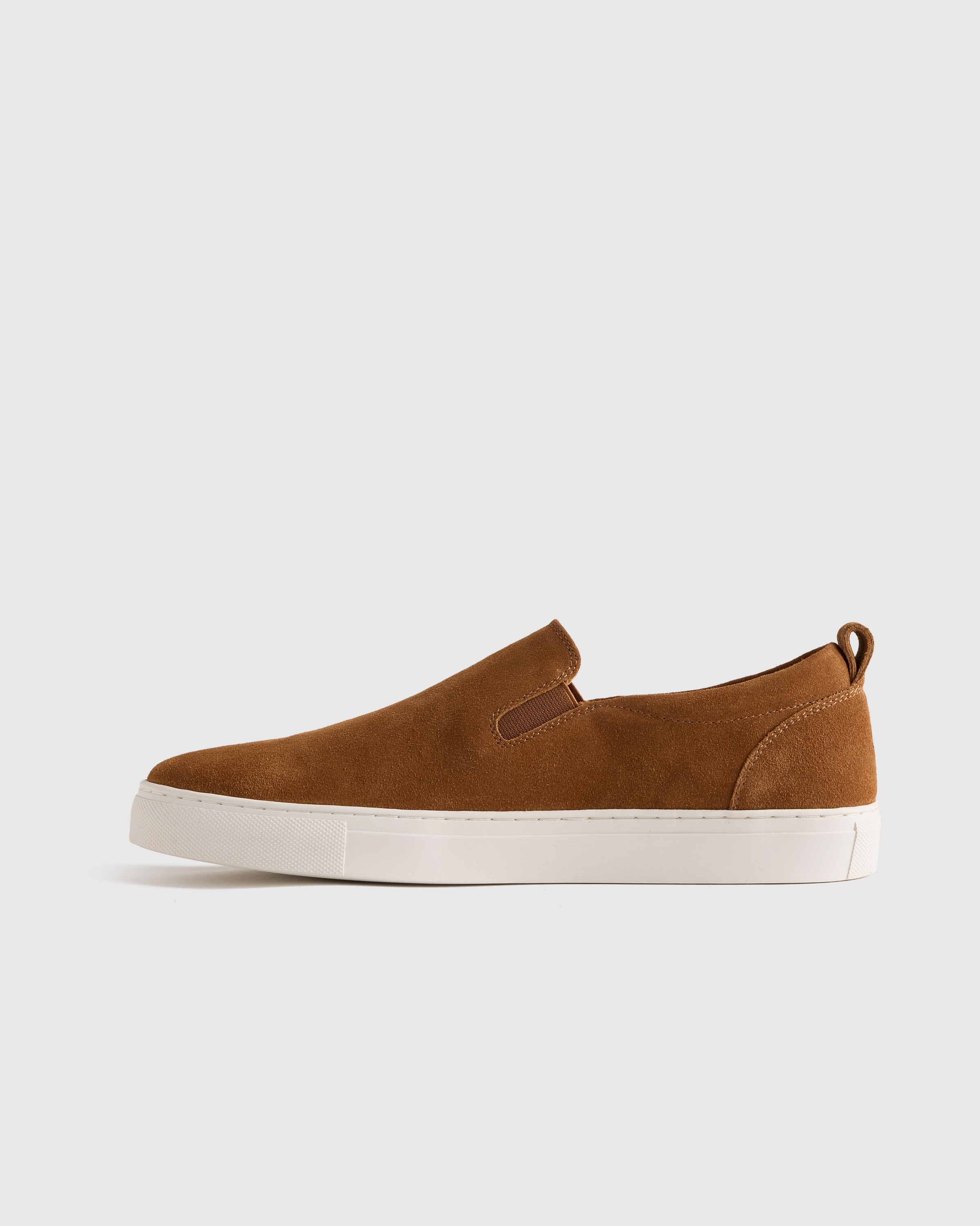 Quince Mens Essential Suede Driving Loafer - Whiskey brown Genuine Suede Driver Loafer in Medium Brown main image 2