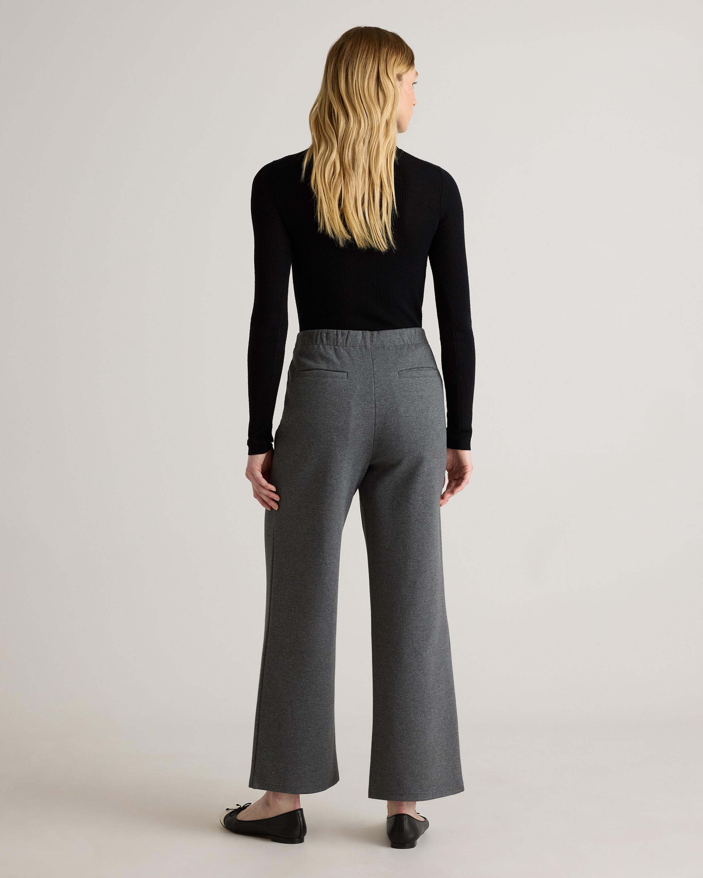 Organic Cotton Double Knit Wide Leg Pants Organic Cotton Double Knit Wide Leg Pants