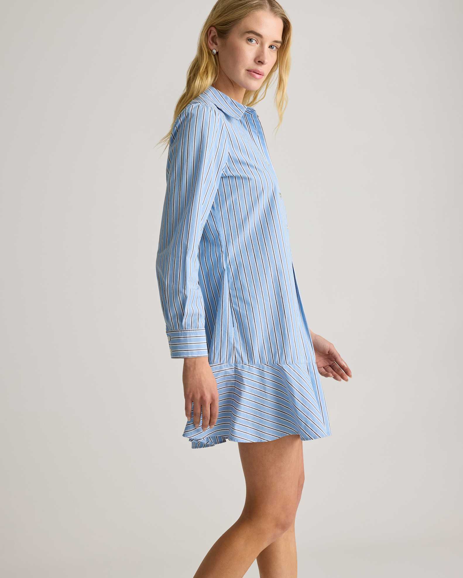 100% Organic Cotton Drop Waist Shirt Dress 100% Organic Cotton Drop Waist Shirt Dress