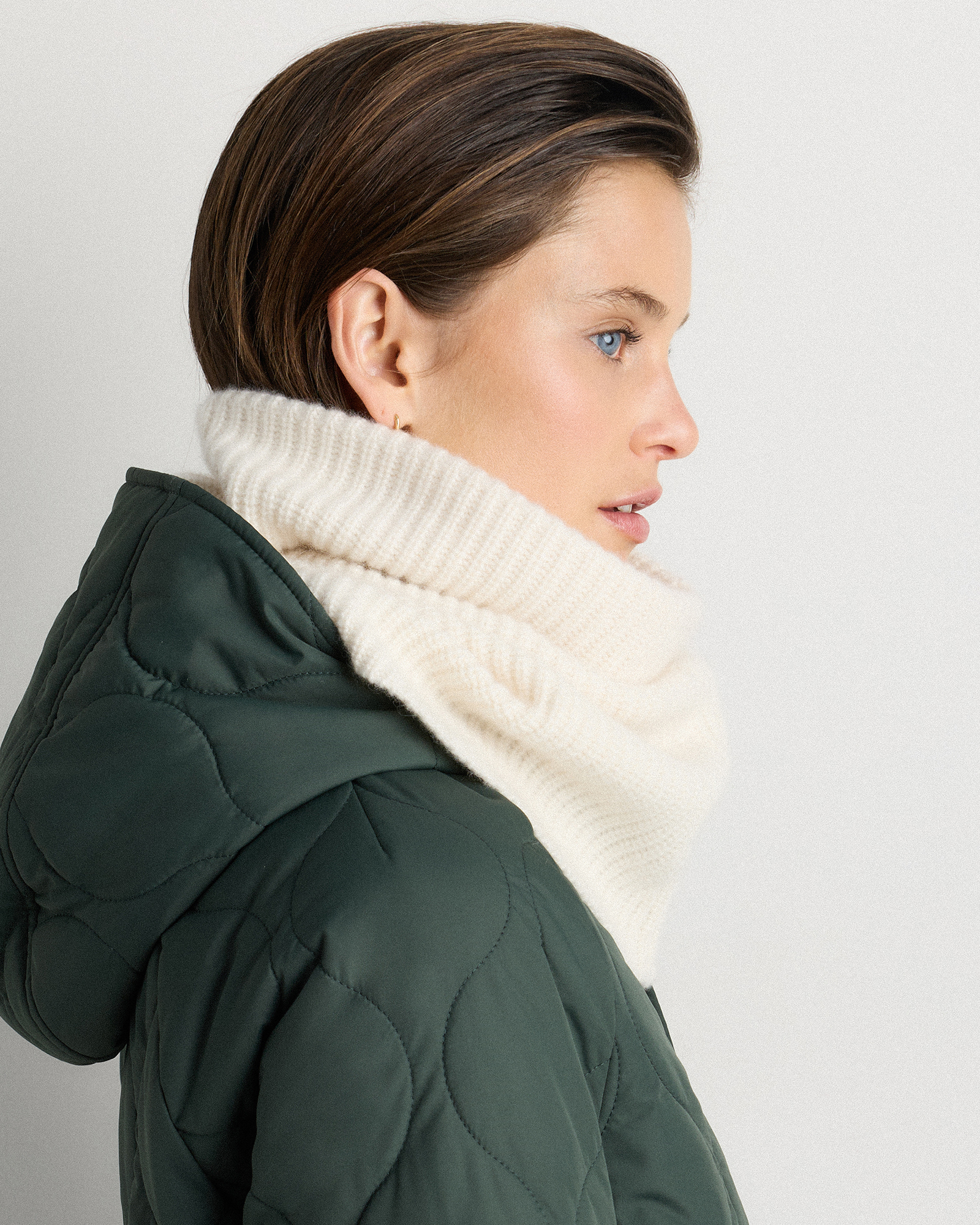 PRY Cashmere Double Wrap Snood スヌードシュウト Mongolian Cashmere Snood
