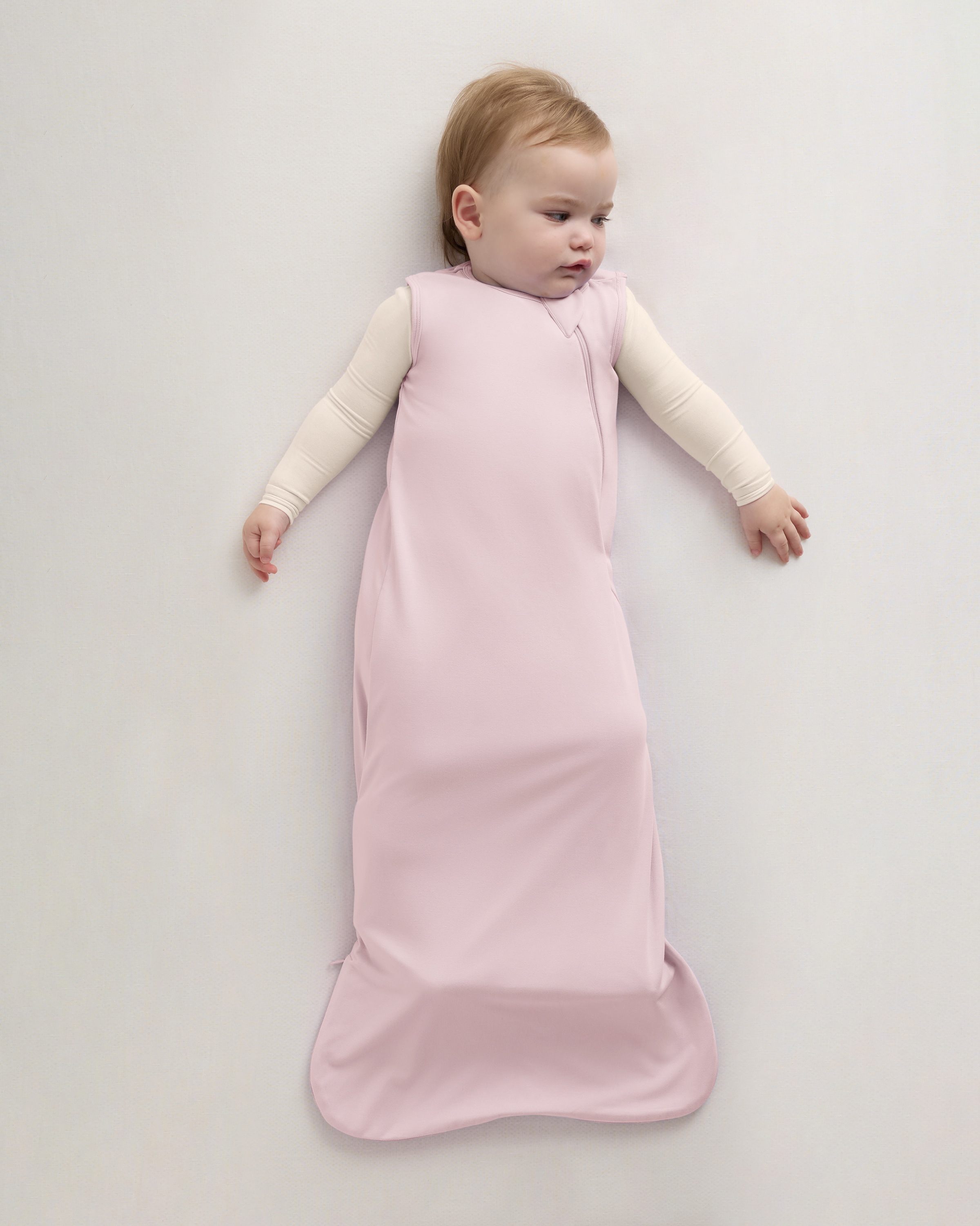 Pale Pink Bamboo Sleep Bag 1.0 TOG